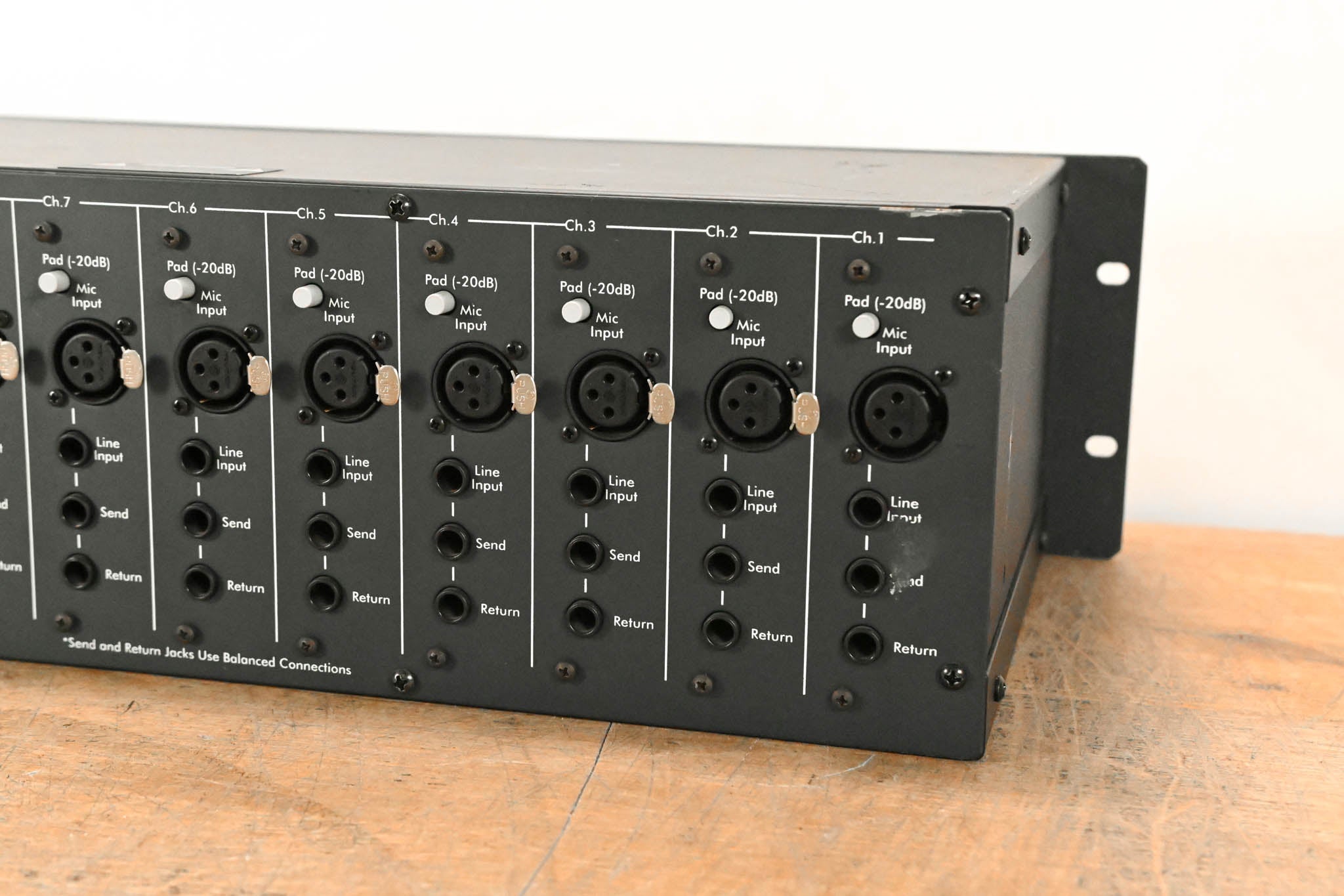 Ashly MX-508 8-Input Stereo Rack-Mountable Mic/Line Mixer