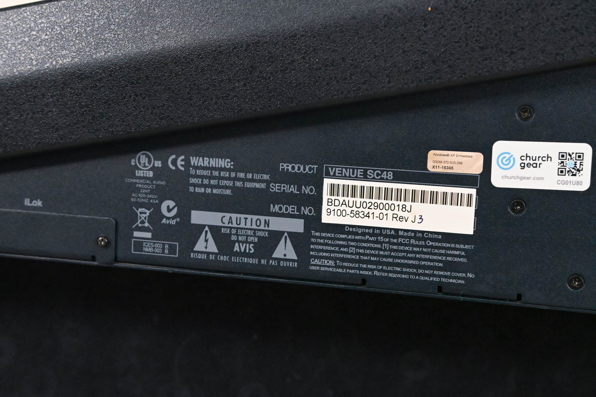 AVID VENUE SC48 Digital Audio Mixing Console