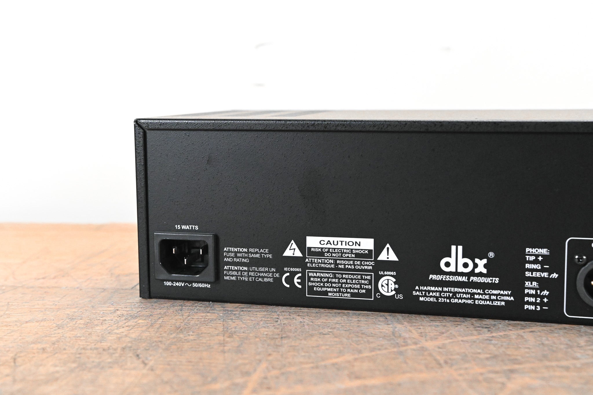 dbx 231s Two-Channel 31-Band Equalizer