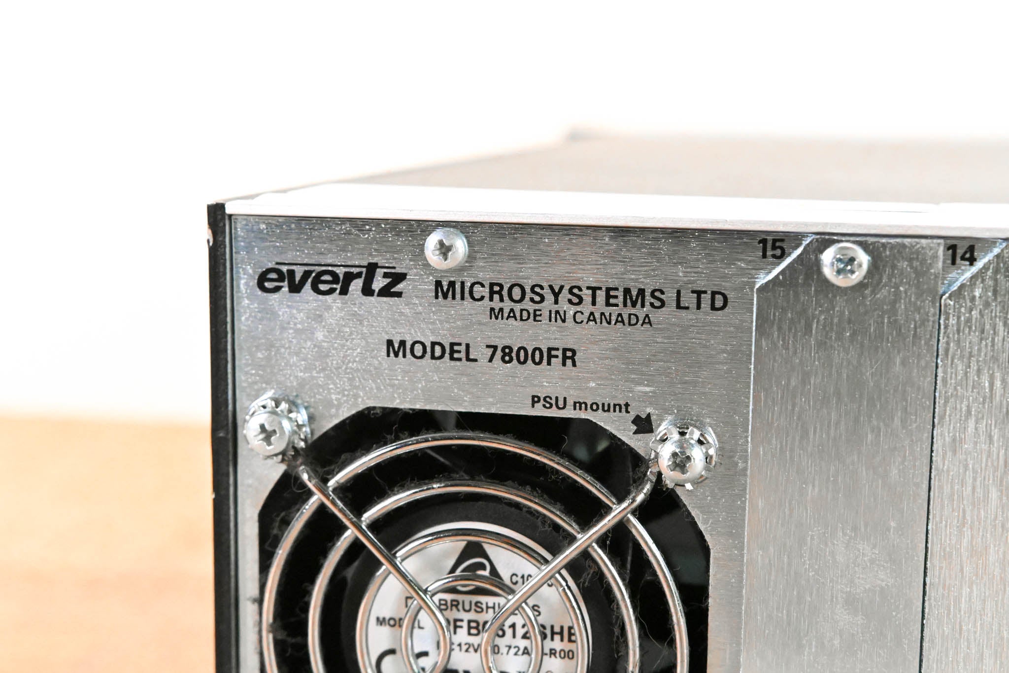 Evertz 7800FR-QT 3U Rack-Mountable Quiet Multiframe