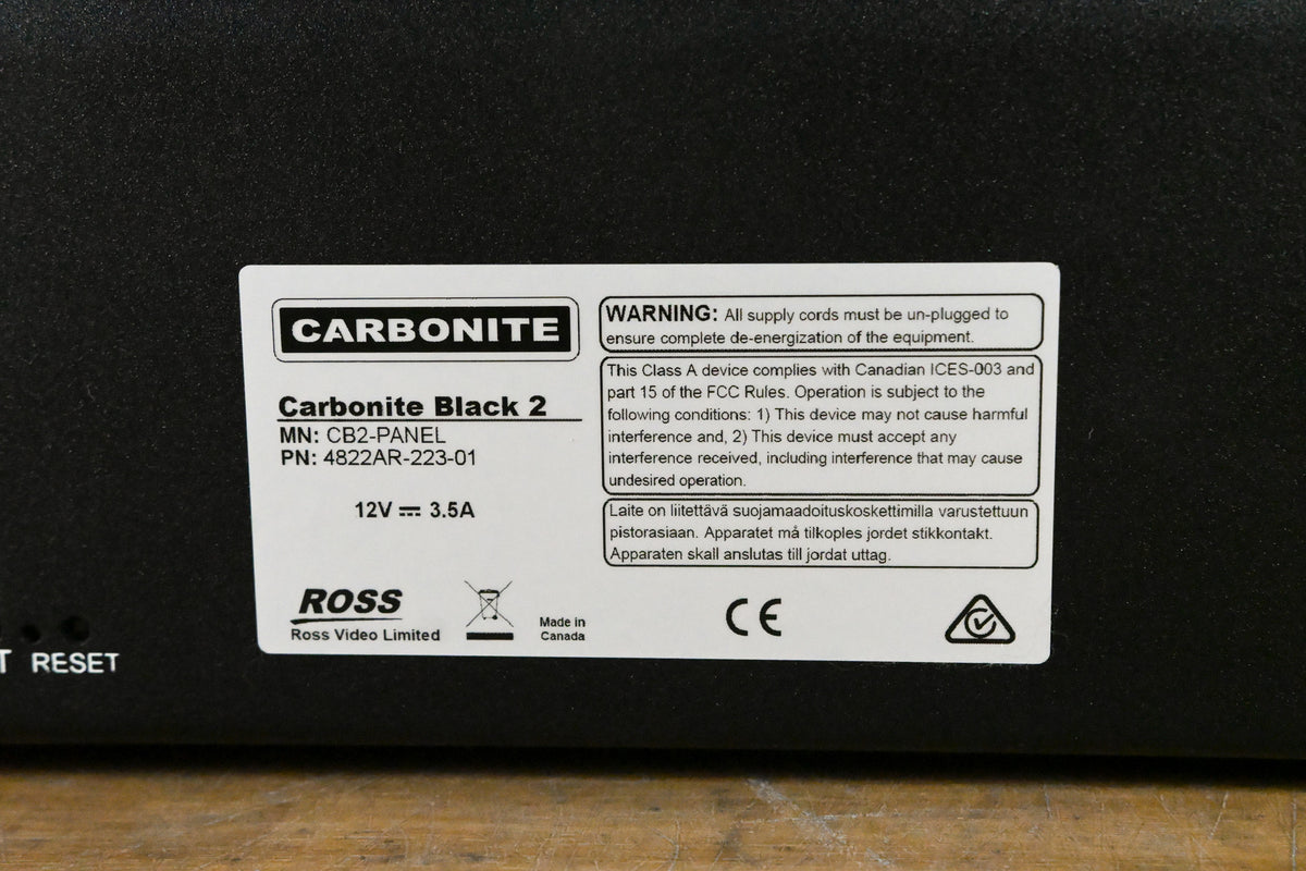 Ross Carbonite Black 2 Panel (NO POWER SUPPLY)