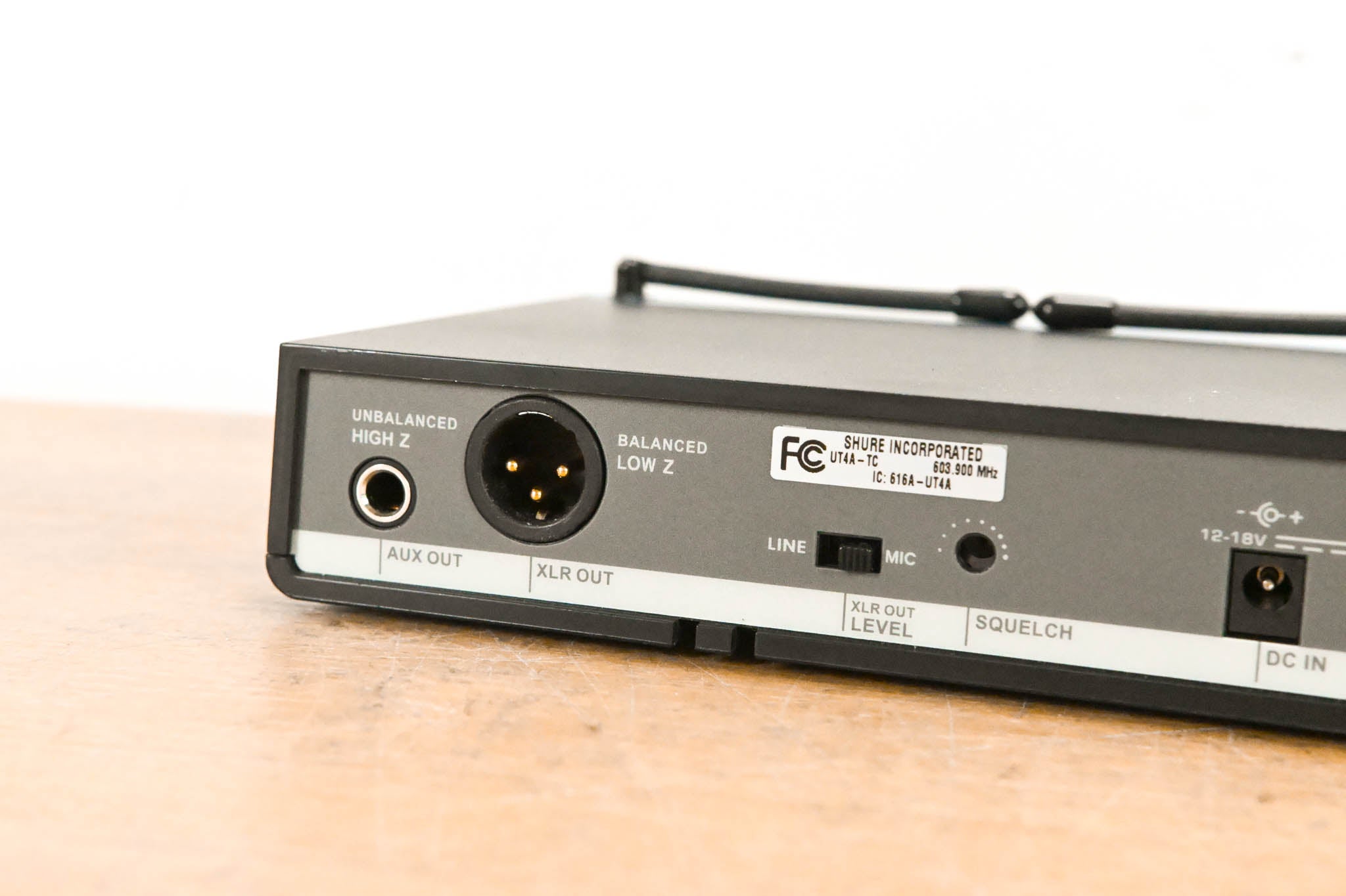 Shure UT4A-TC Single-Channel UHF Wireless Receiver - 603.9 MHz (NO PSU)
