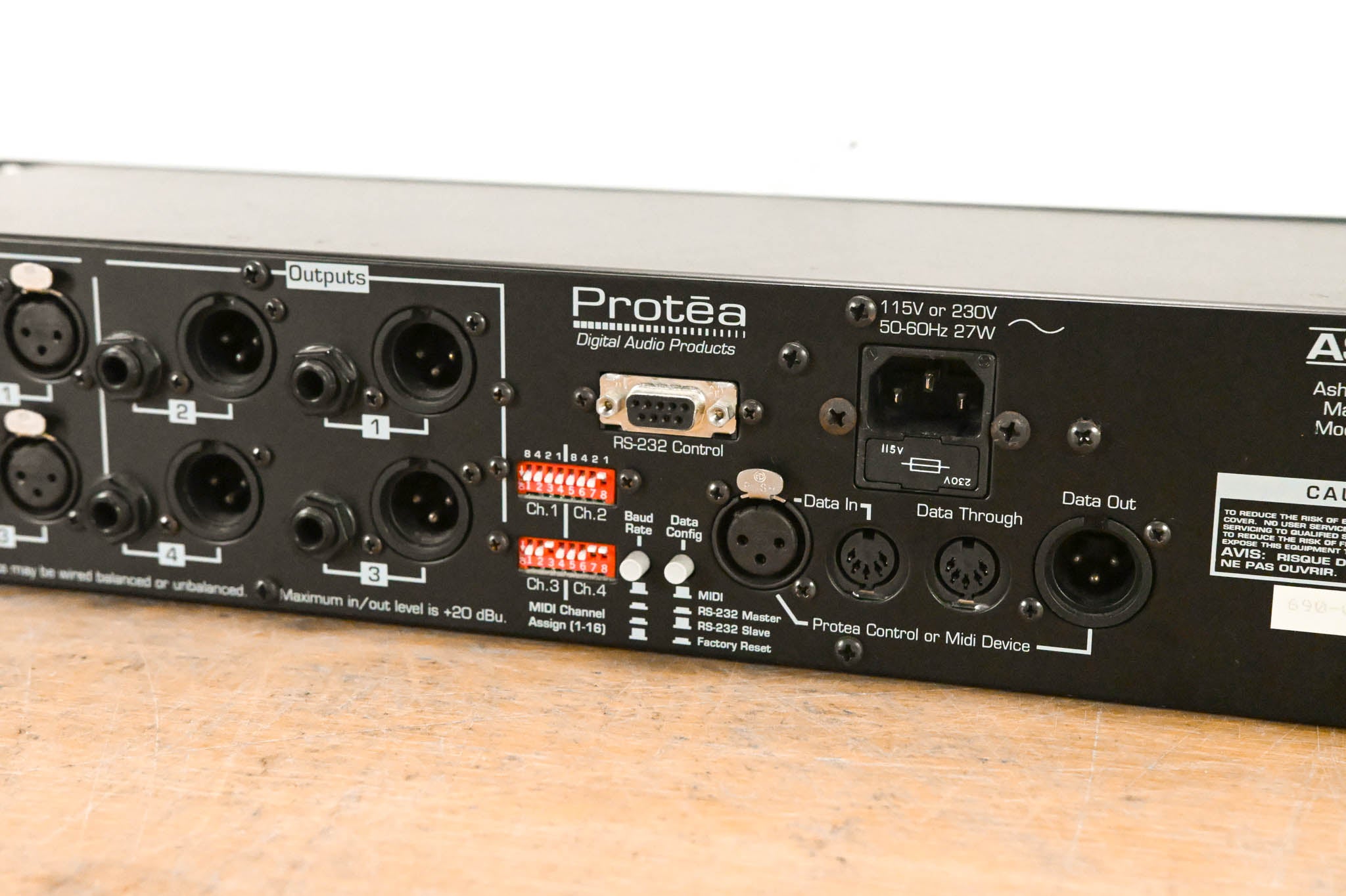 Ashly Protea 4.24GS 4-Channel Digital Graphic Equalizer Slave