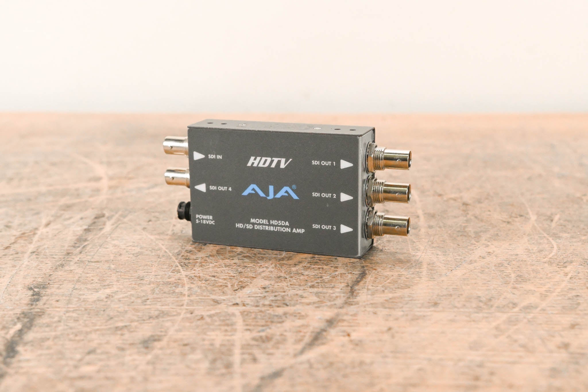 AJA HD5DA 1x4 HD/SD-SDI Distribution Amplifier/Repeater NO POWER SUPPLY