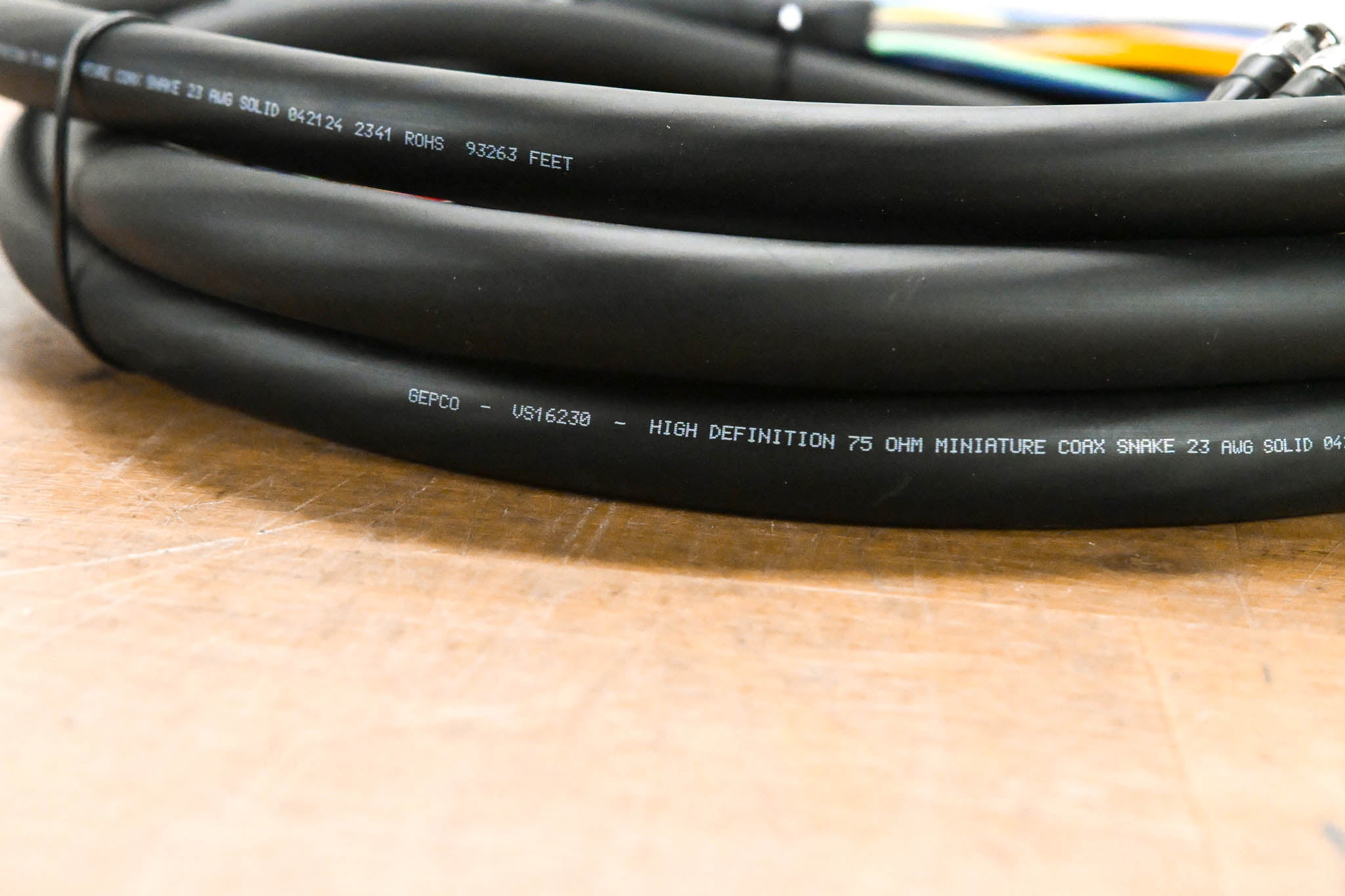 Laird Gepco VS16230 3G/HD-SDI 16-Channel Video Adapter Snake Cable - 15'