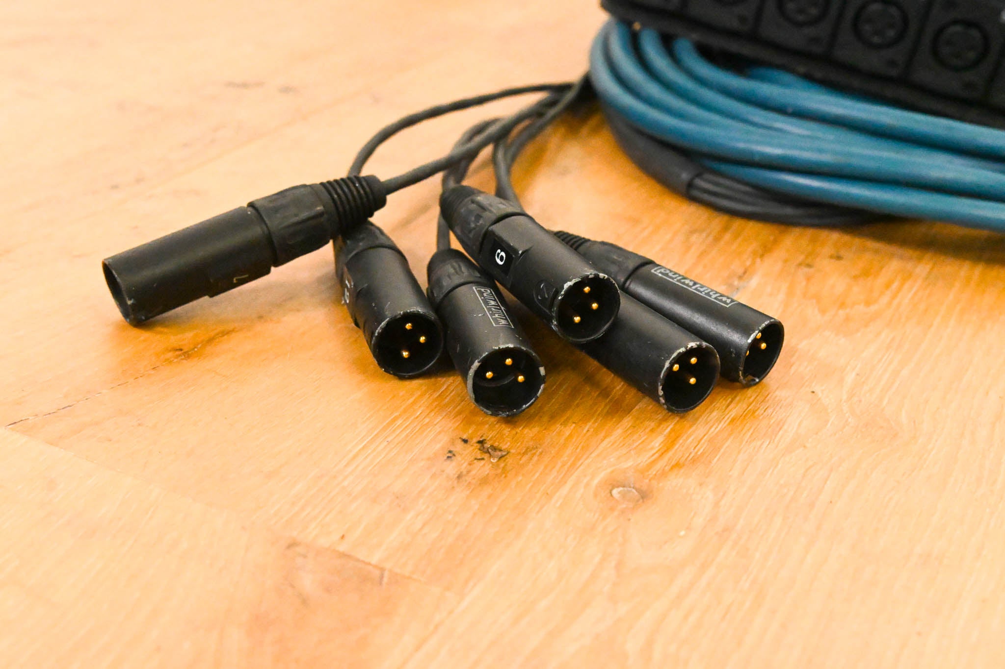 Whirlwind MS-6-M-NR-025 Mini 6 6-Channel Low-Profile Drop Snake - 25 ft