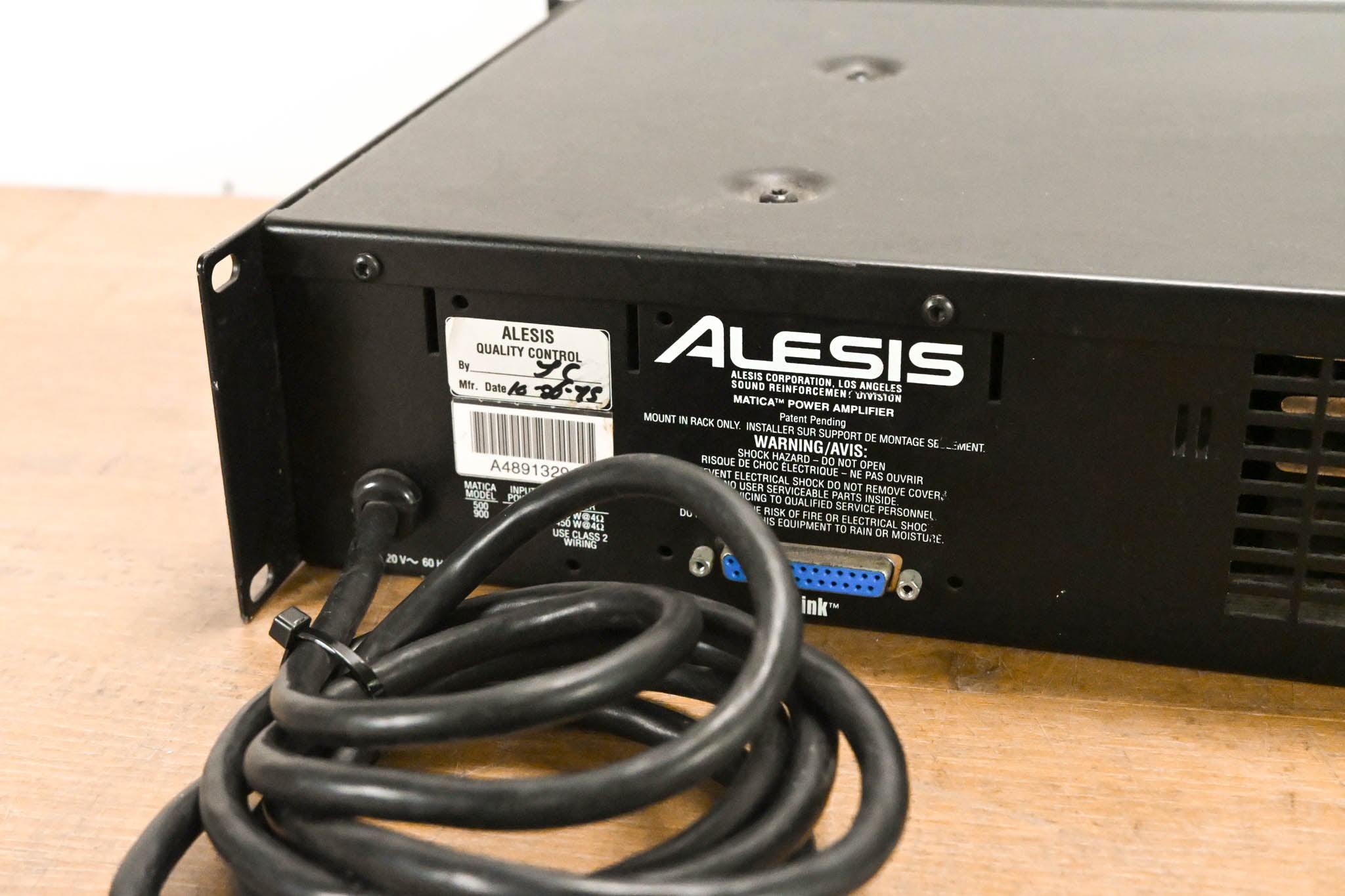 Alesis Matica 500 Dual-Channel Power Amplifier