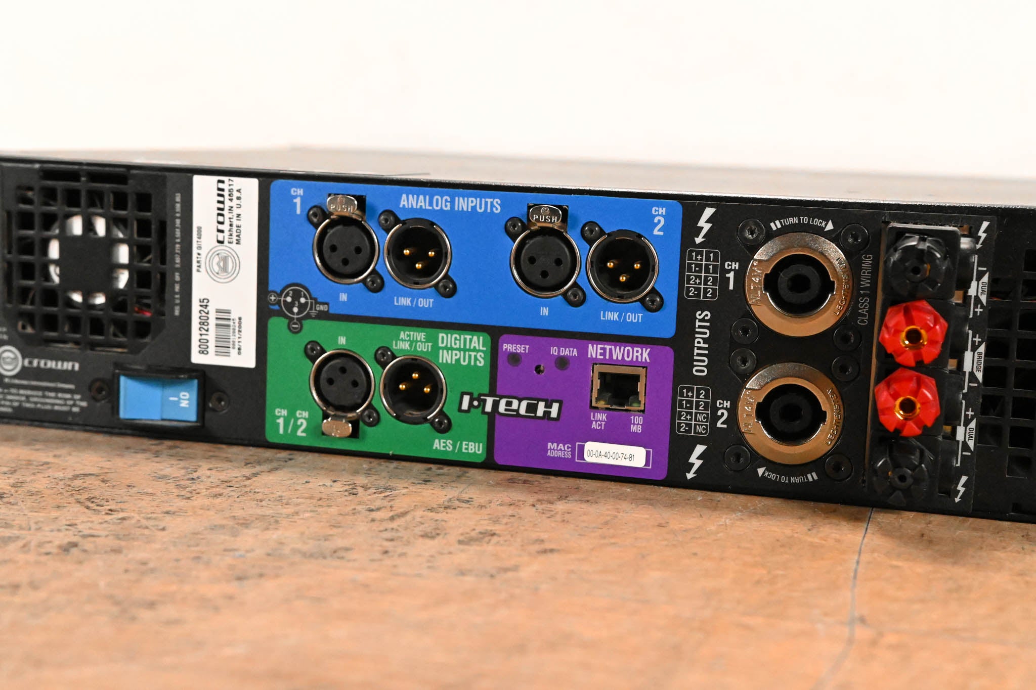Crown I-Tech 4000 2-Channel Power Amplifier