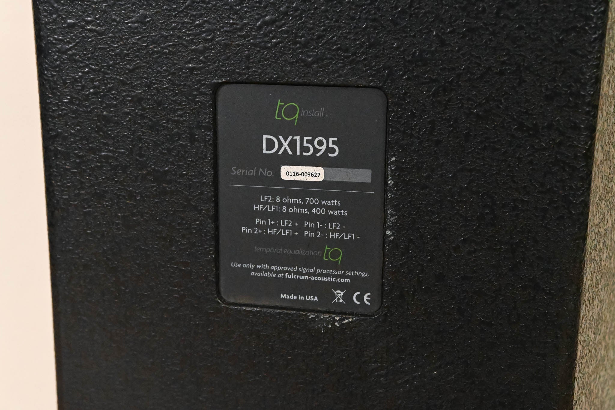 Fulcrum Acoustic DX1595 Dual 15" Passive Loudspeaker