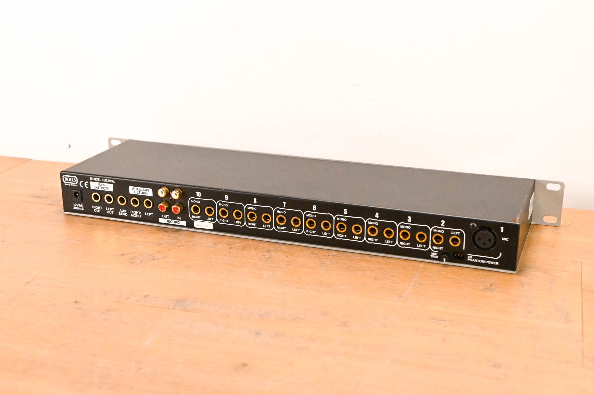 ROLLS RM203x Stereo Line Mixer (NO POWER SUPPLY)