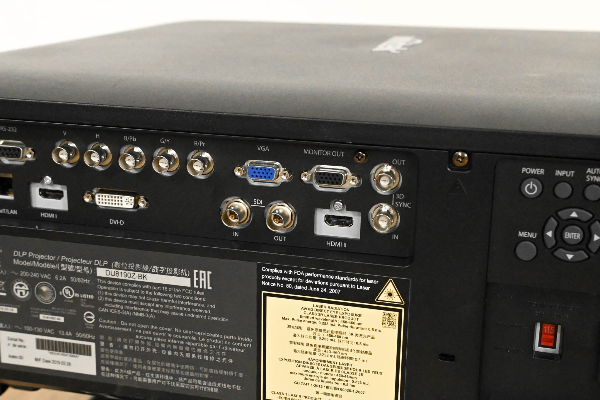 Vivitek DU8190Z-BK 10,000-Lumen WUXGA Large Venue DLP Projector
