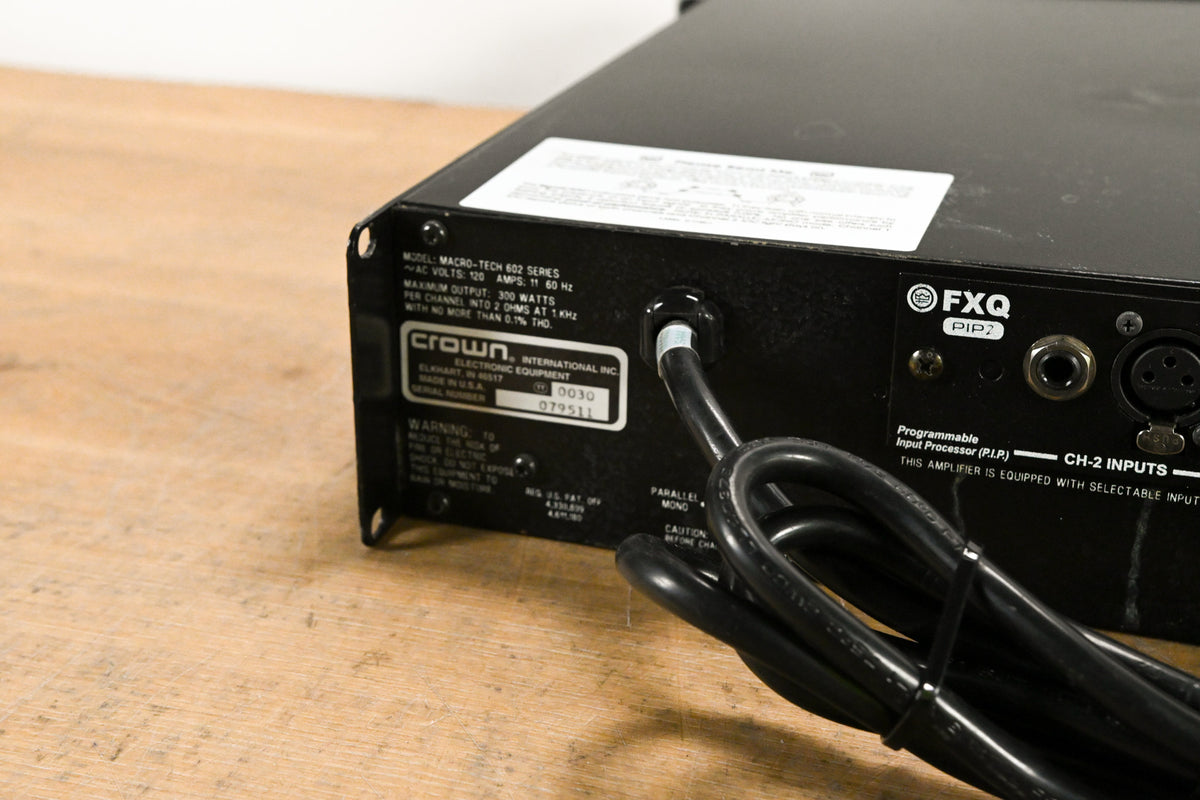 Crown Macro-Tech 602 2-Channel Power Amplifier