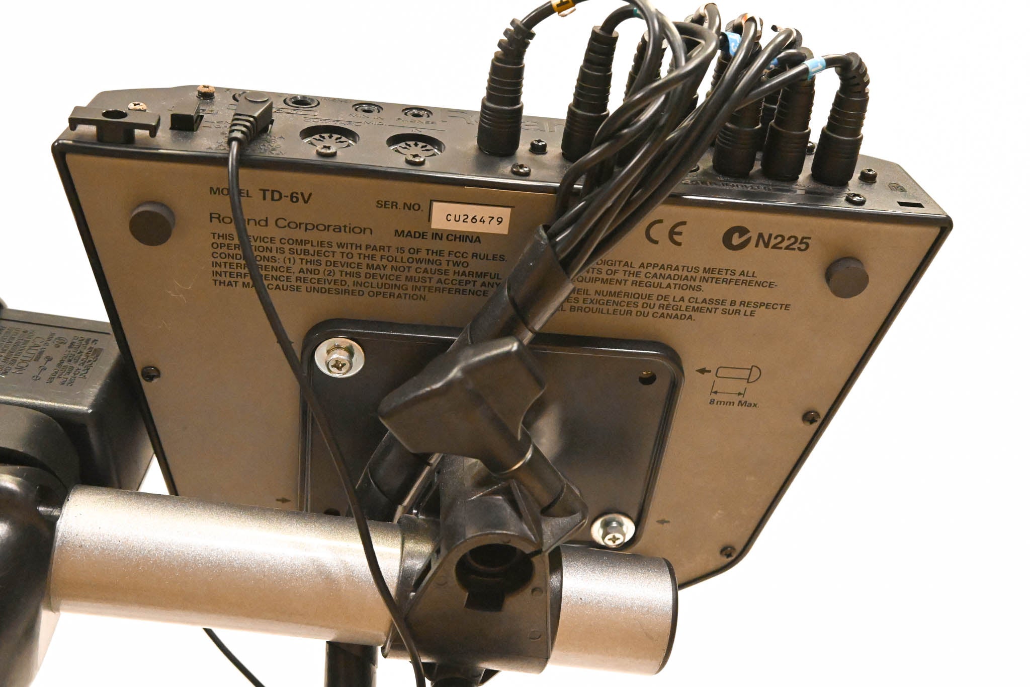 Roland TD-6V Electronic Drum Kit Module w/Frame + Cables (NO DRUM PADS)