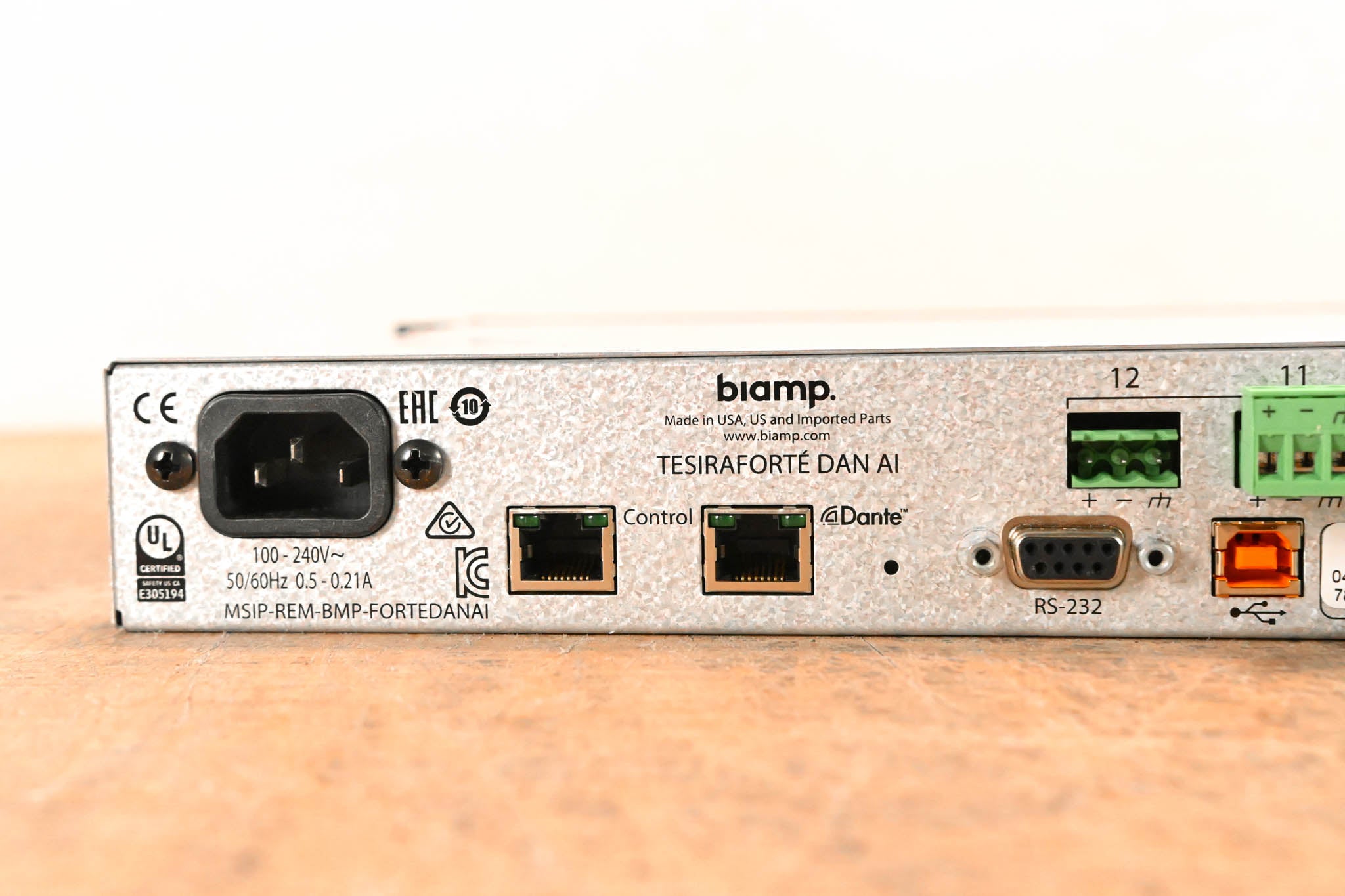 Biamp TesiraFORTÉ DAN AI Fixed I/O DSP