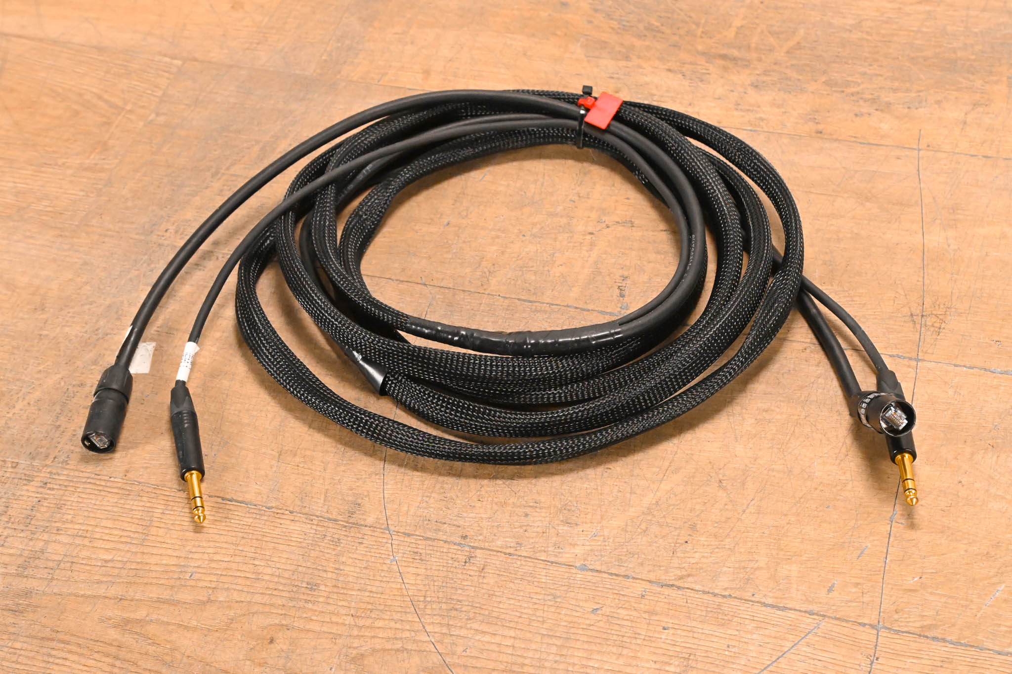 Unbranded 1/4" TRS and EtherCON RJ45 Loom - 15'