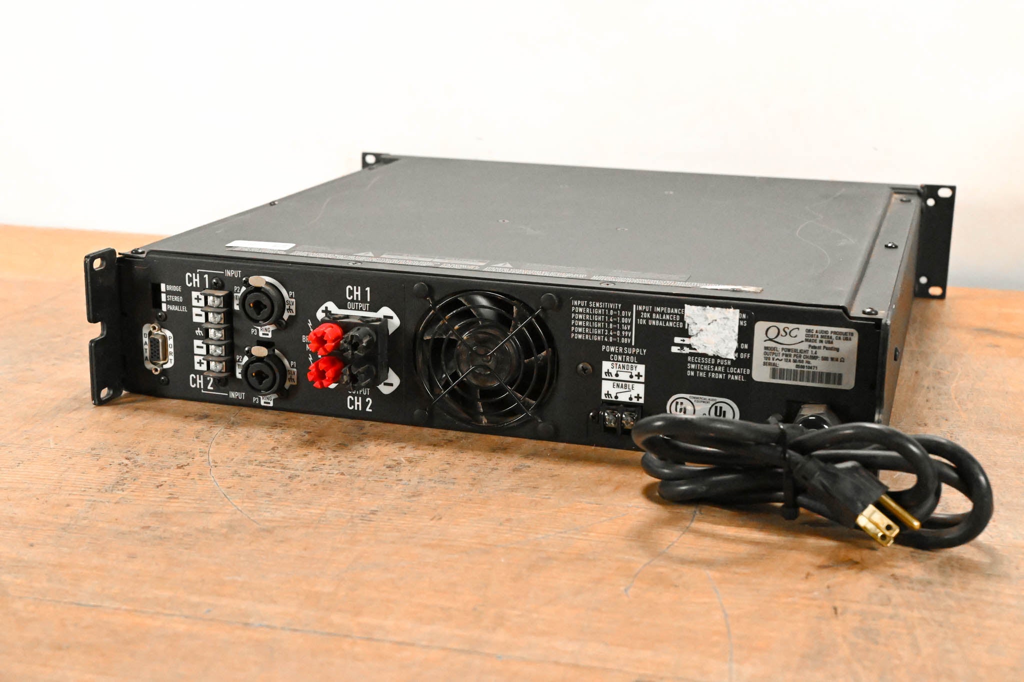 QSC PowerLight 1.4 2-Channel Power Amplifier