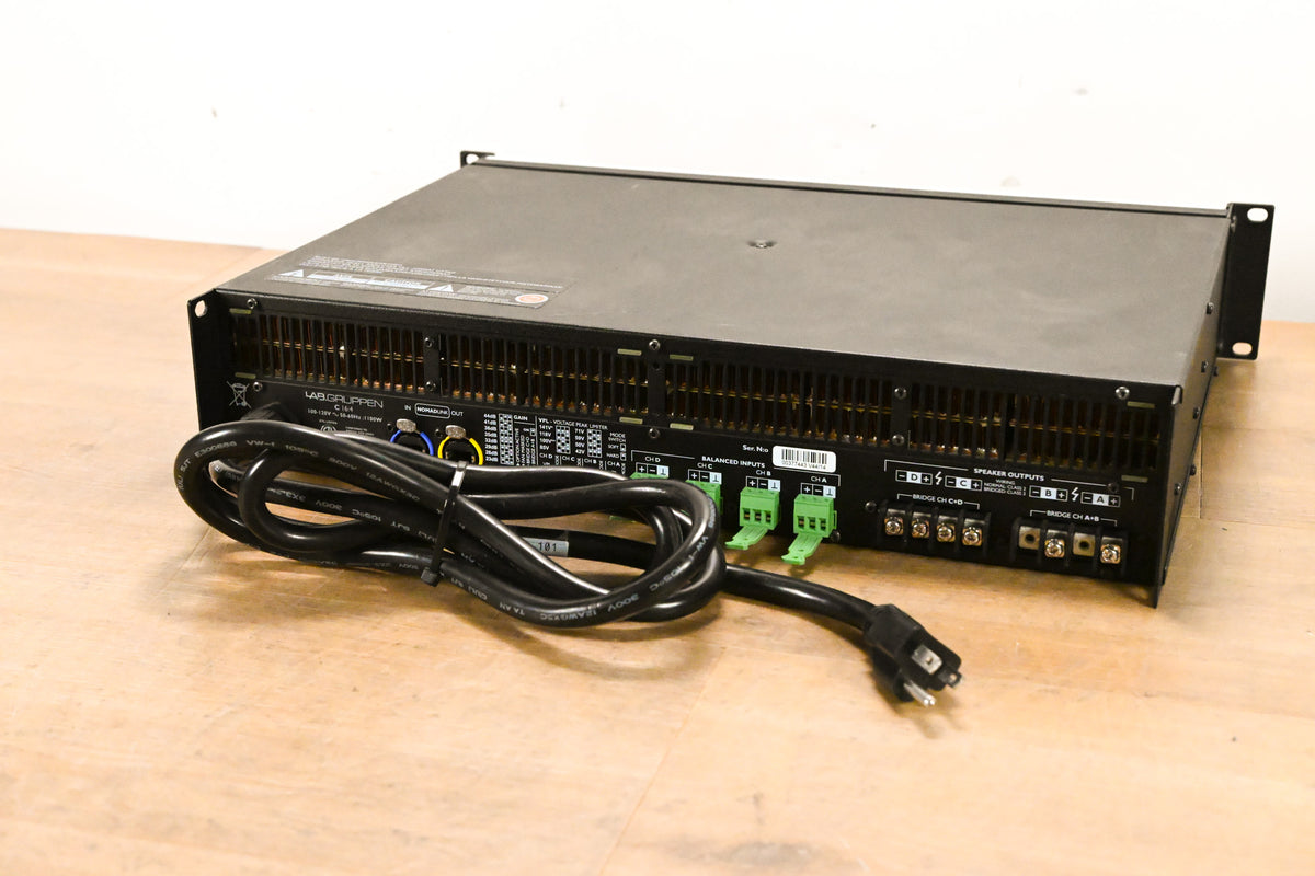 Lab Gruppen C 16:4 1600W Four-Channel Power Amplifier