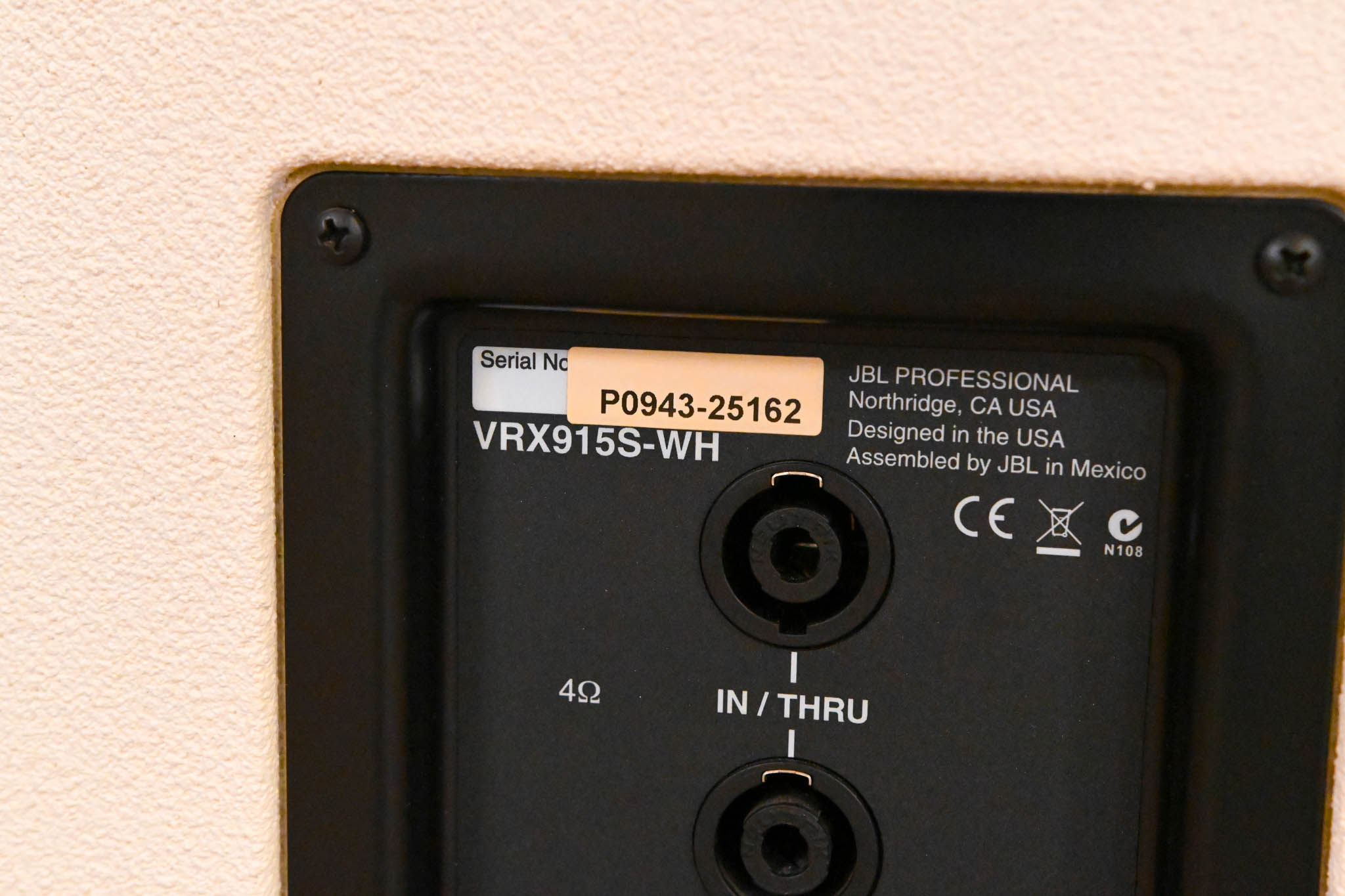 JBL VRX915S-WH 15" Bass Reflex Subwoofer