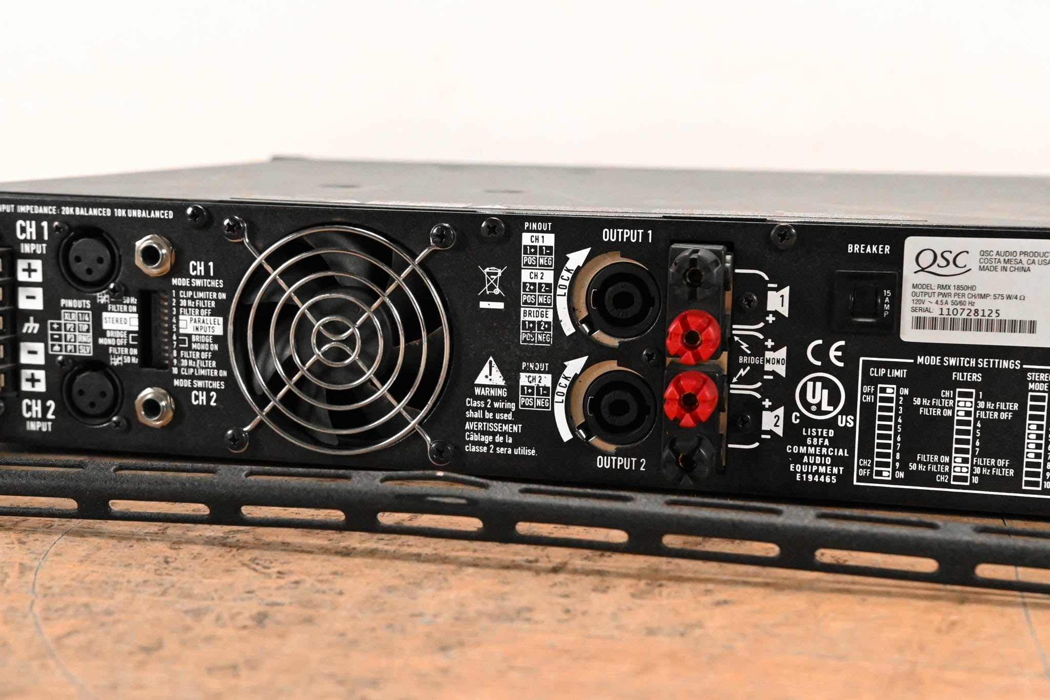 QSC RMX1850HD 2-Channel Power Amplifier