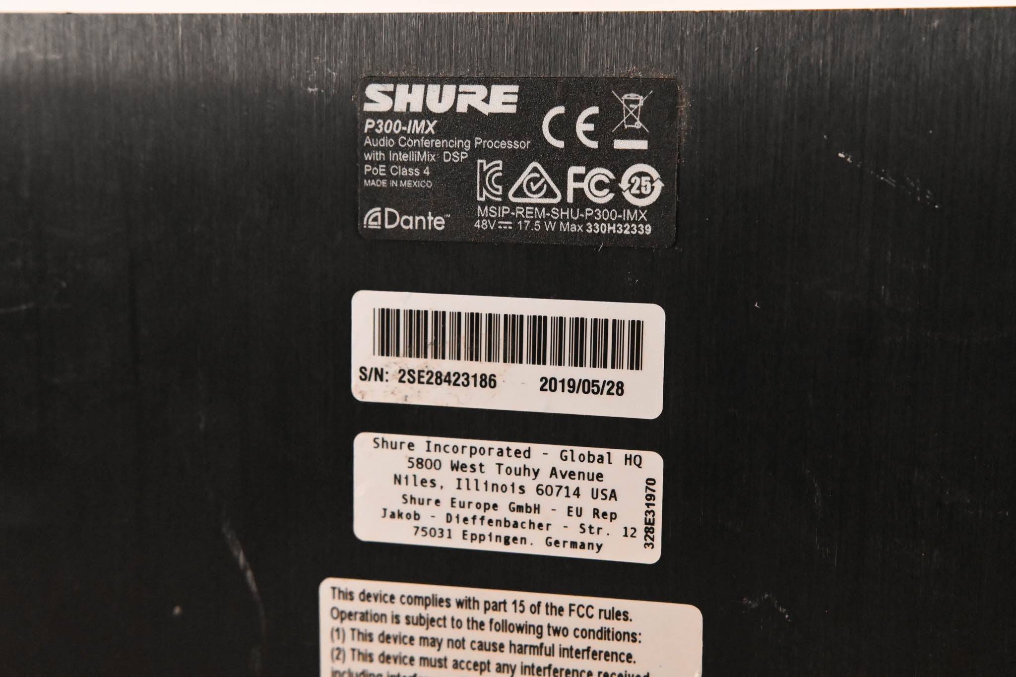 Shure IntelliMix P300 Audio Conferencing Processor