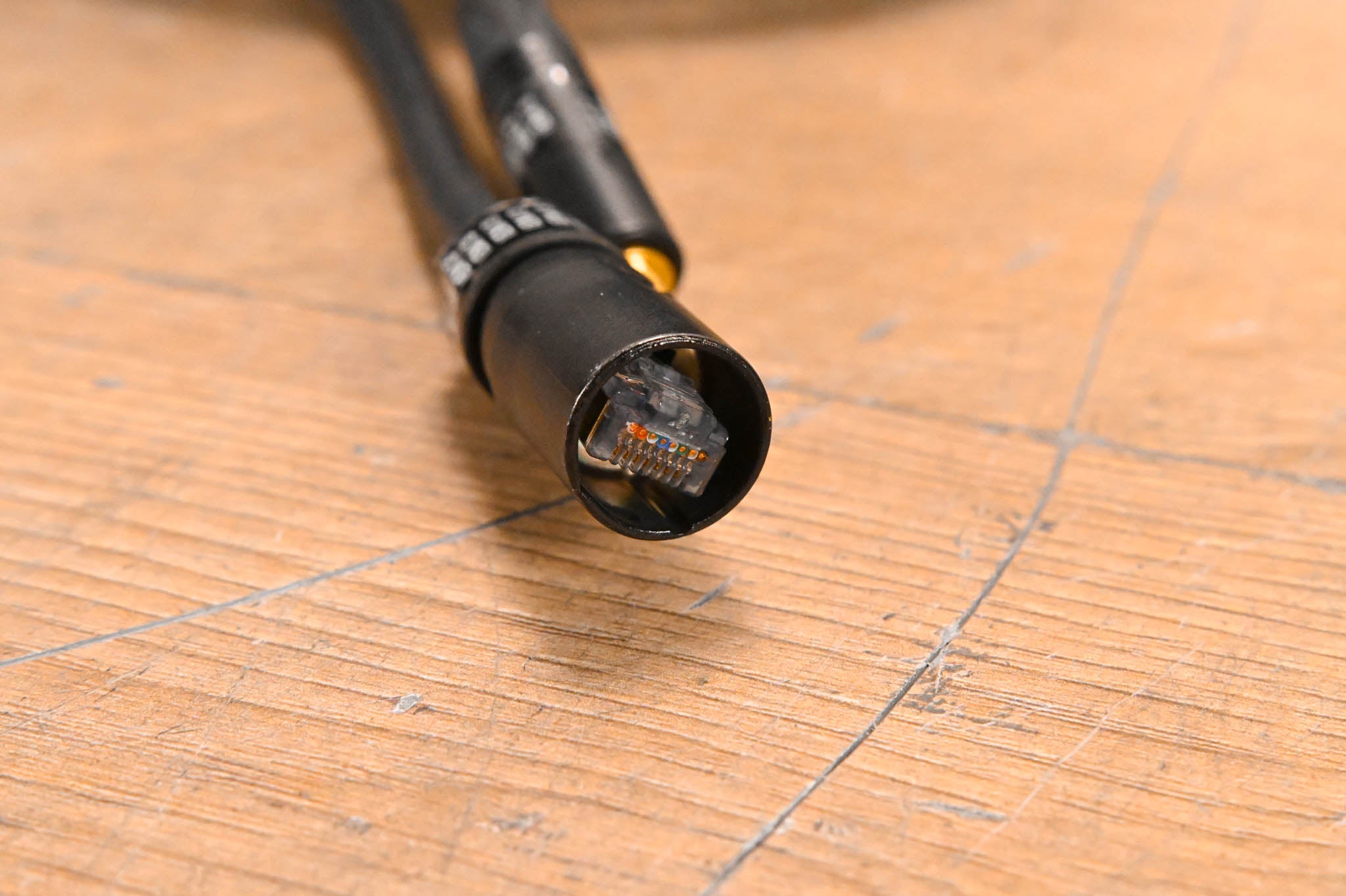 Unbranded 1/4" TRS and EtherCON RJ45 Loom - 40'