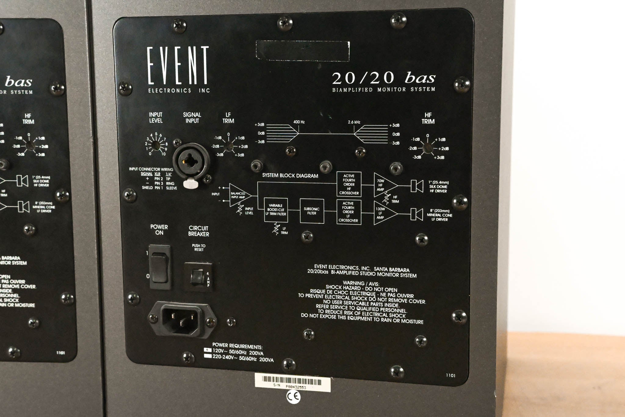 Event 20/20bas Bi-Amplified Studio Monitor (PAIR)