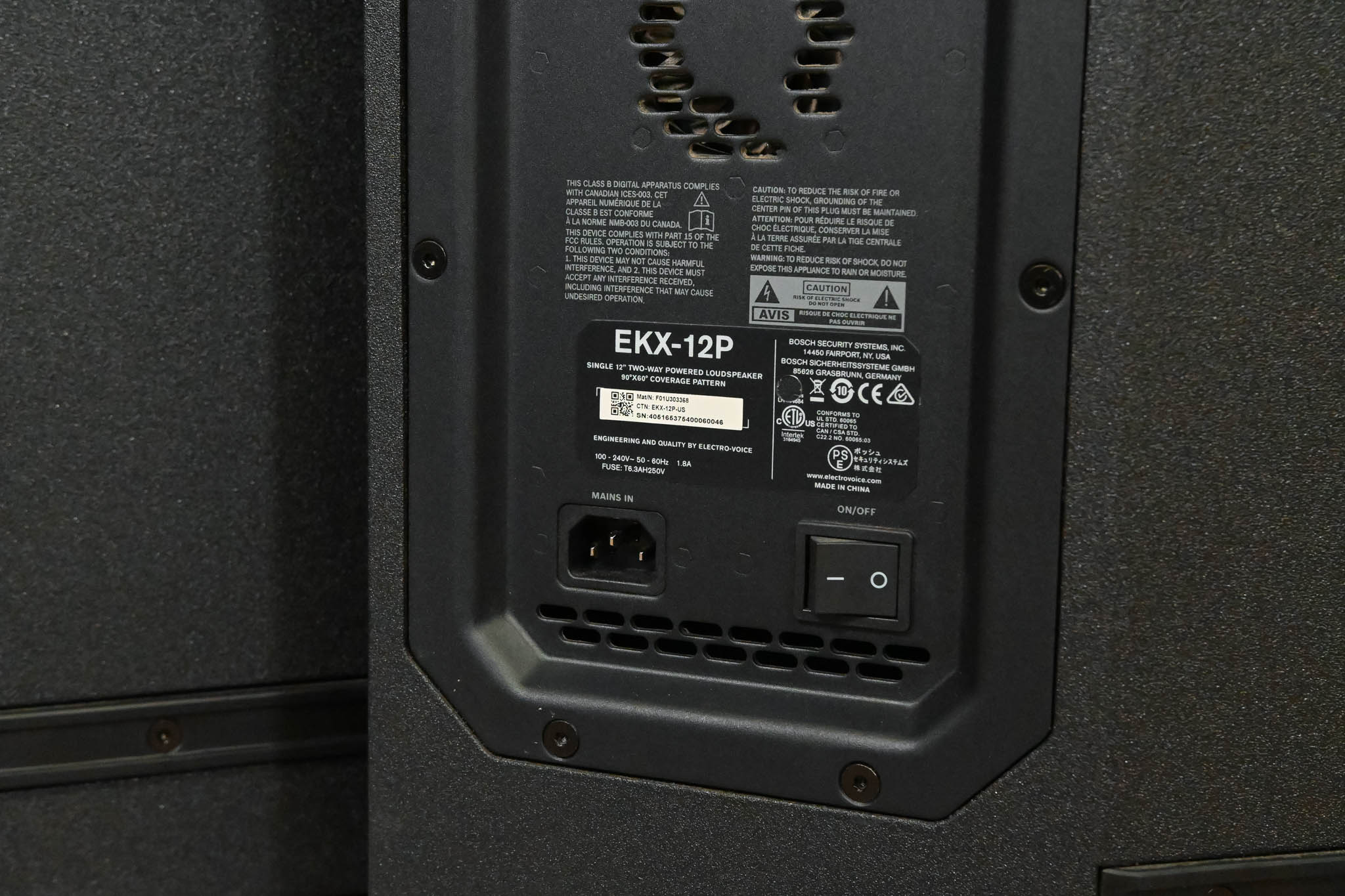 Electro-Voice (EV) EKX-12P 1500W 12" Powered Speaker (PAIR)