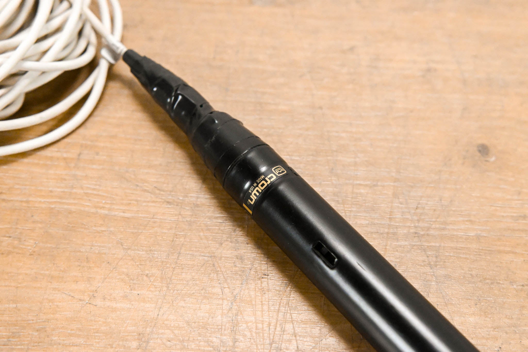 Crown CM-31W Mini Supercardioid Condenser Hanging Mic w/ Inline Preamp