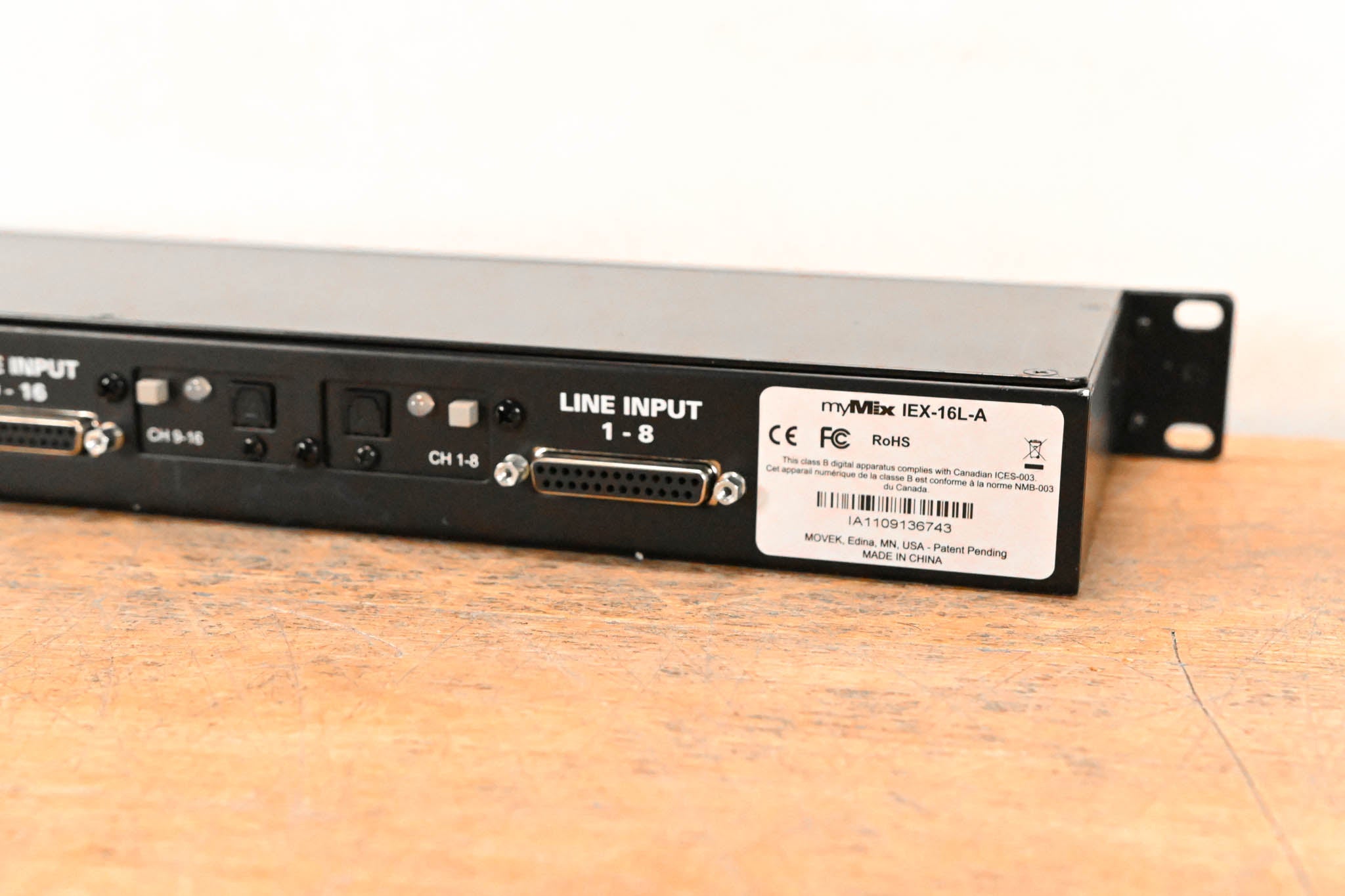 myMix IEX-16L-A 16-Channel Input Expander (NO POWER SUPPLY)