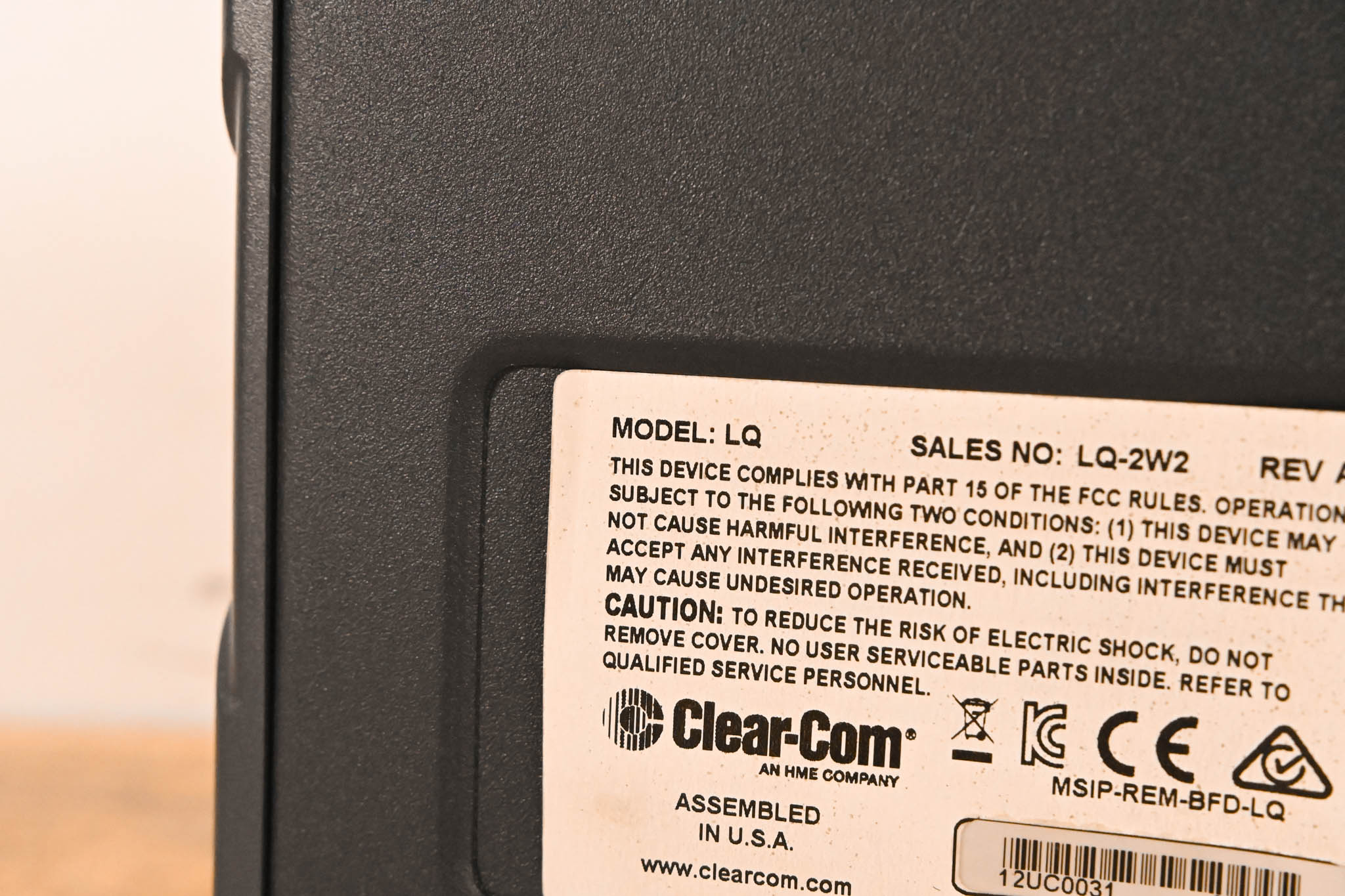 Clear-Com LQ-2W2 Compact 2-Port Partyline IP Interface (NO POWER SUPPLY)