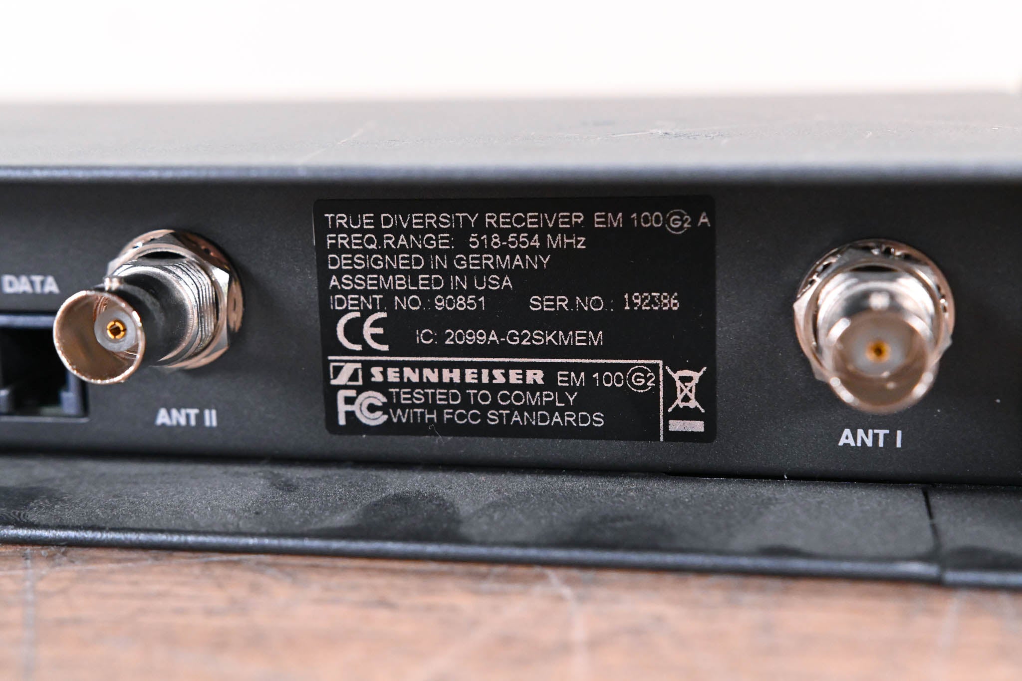 Sennheiser EM 100 G2 Wireless Receiver - A Range: 518-554 MHz