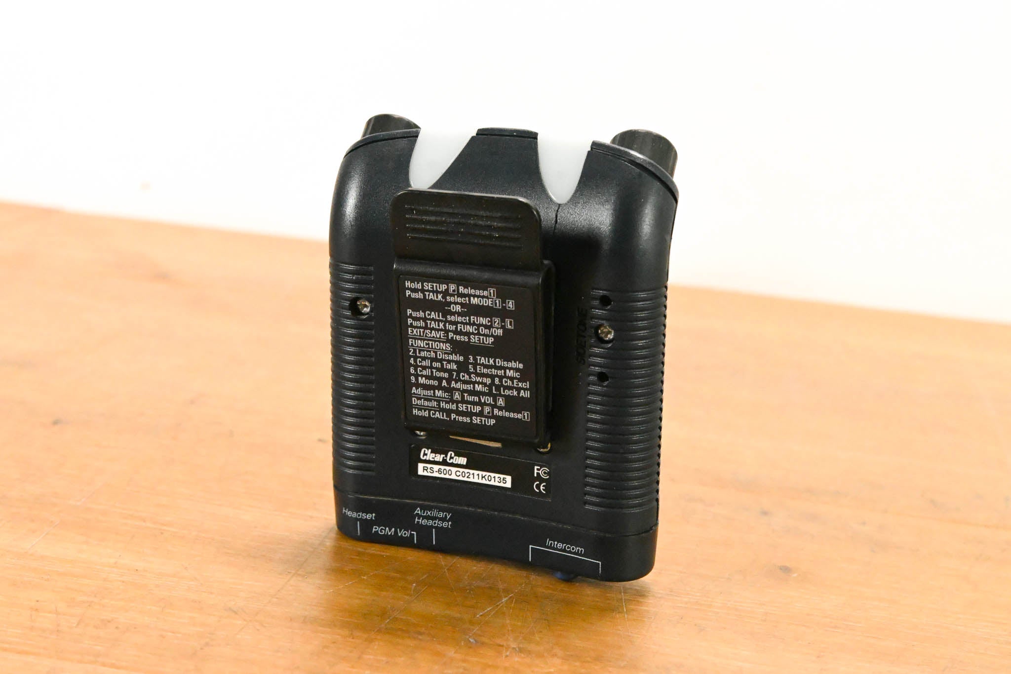 Clear-Com RS-602 Two-Channel Intercom Belt Pack