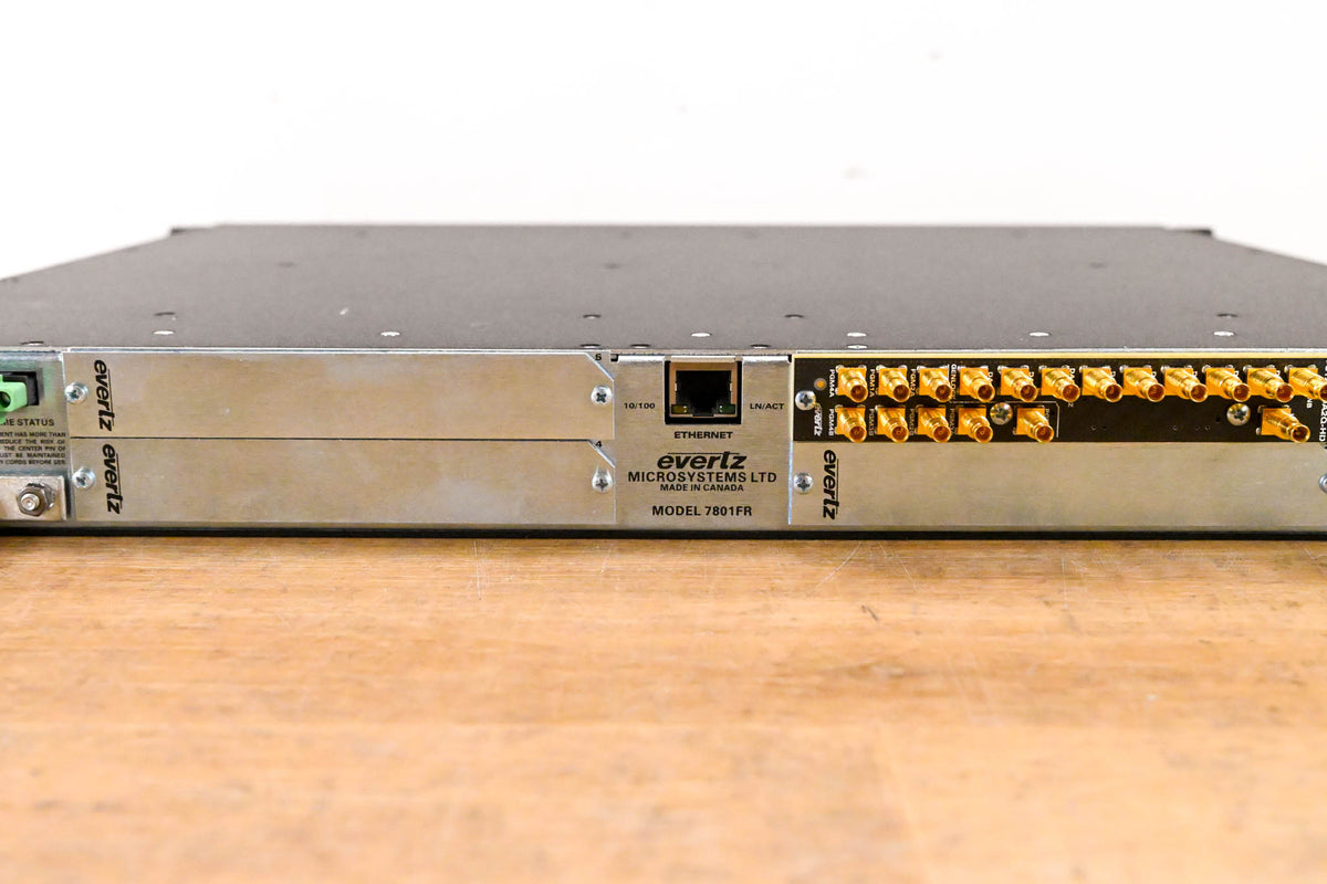 Evertz 7801FR 1RU Rack-Mountable Multiframe with Cards