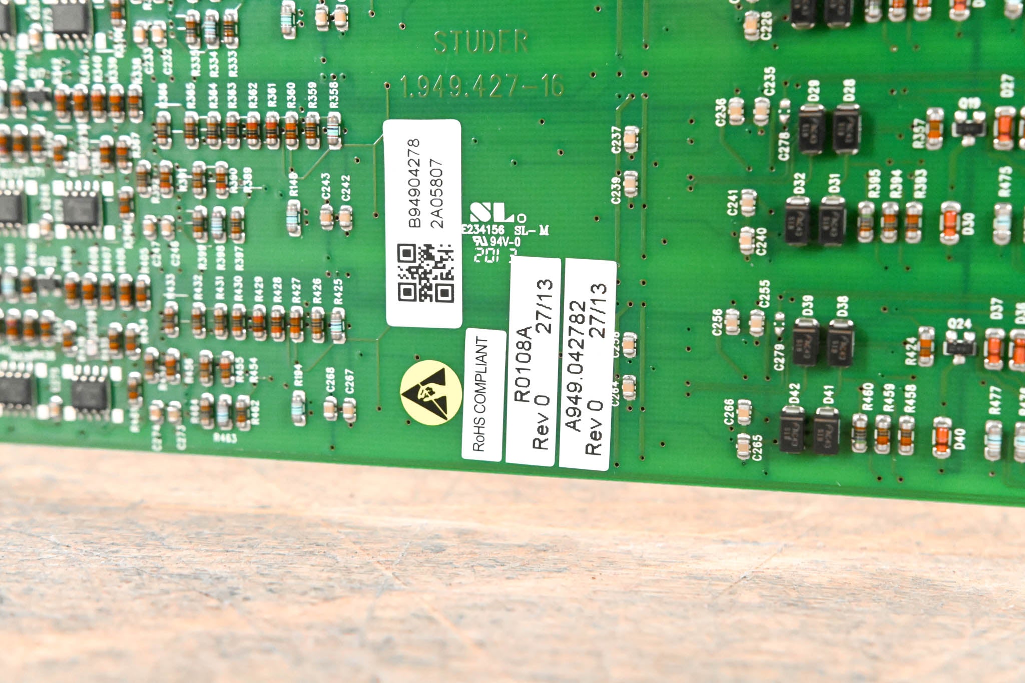 Studer Mic/Line In Card for D21m Modular I/O System