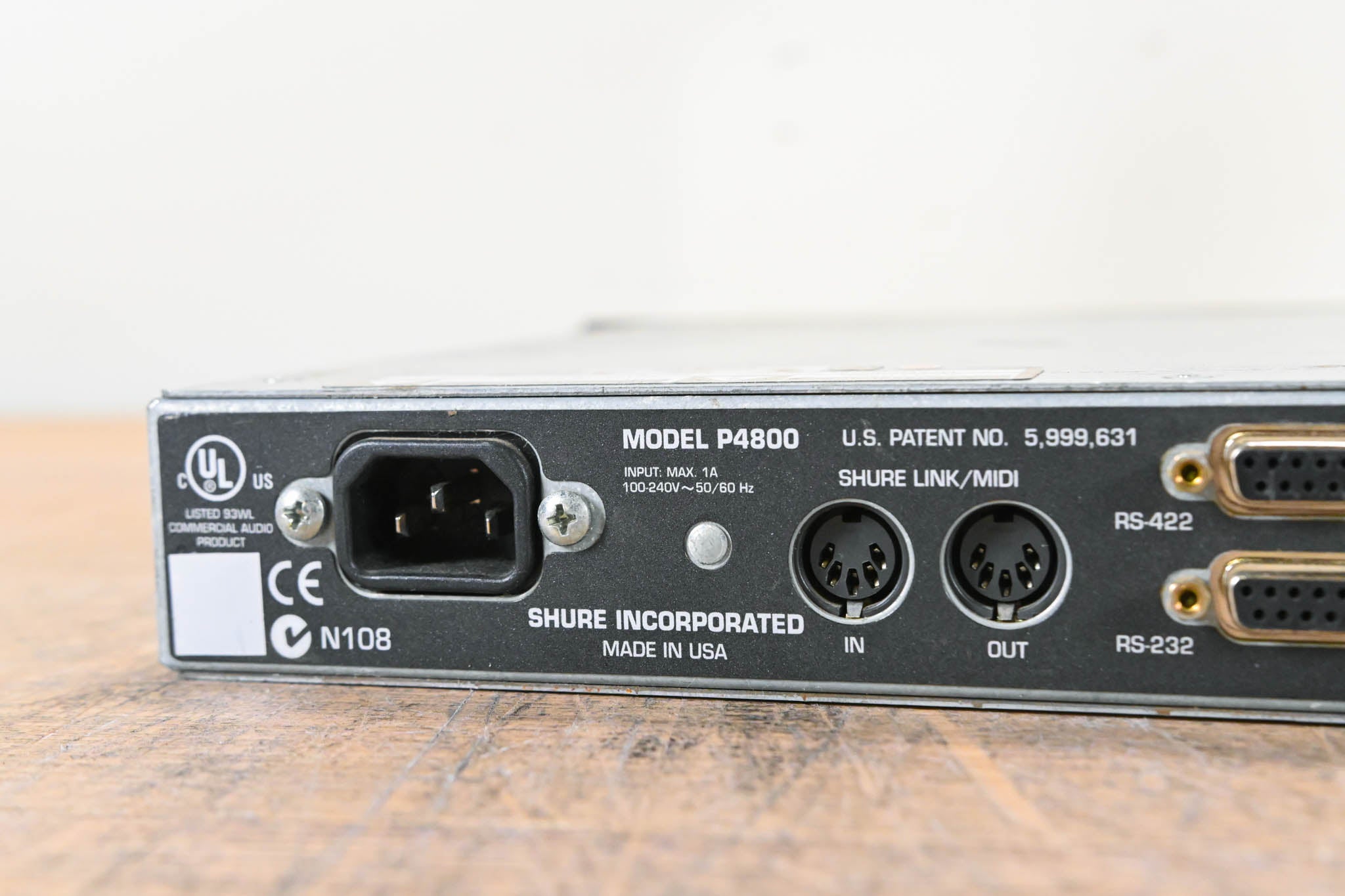 Shure P4800 4x8 Digital Signal Processor