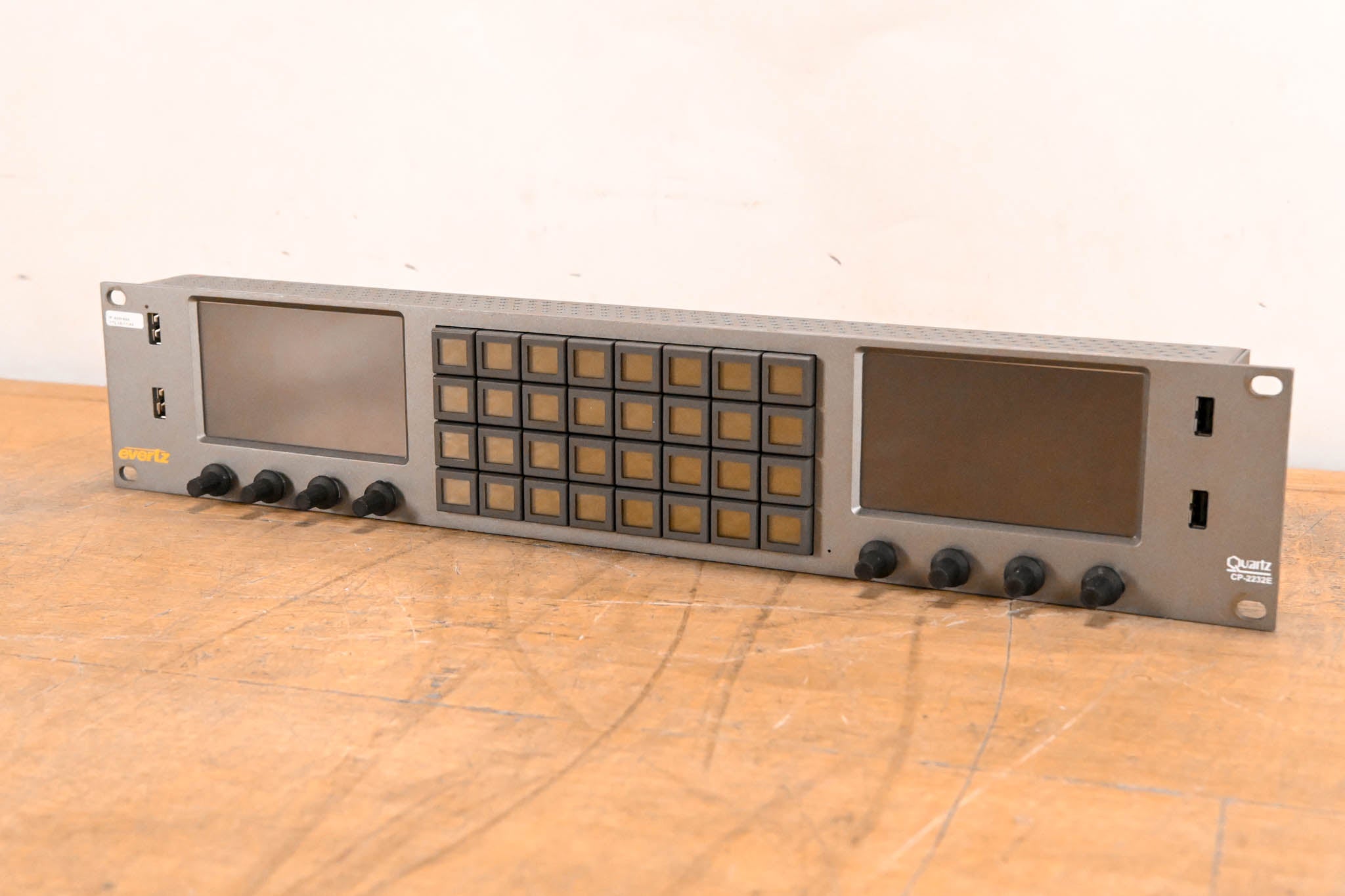 Evertz CP-2232E Advanced System Control Panel w/ 32 LCD Buttons (NO PSU)