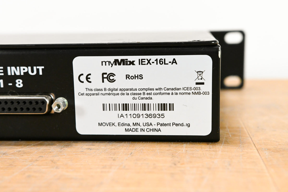 myMix IEX-16L-A 16-Channel Input Expander