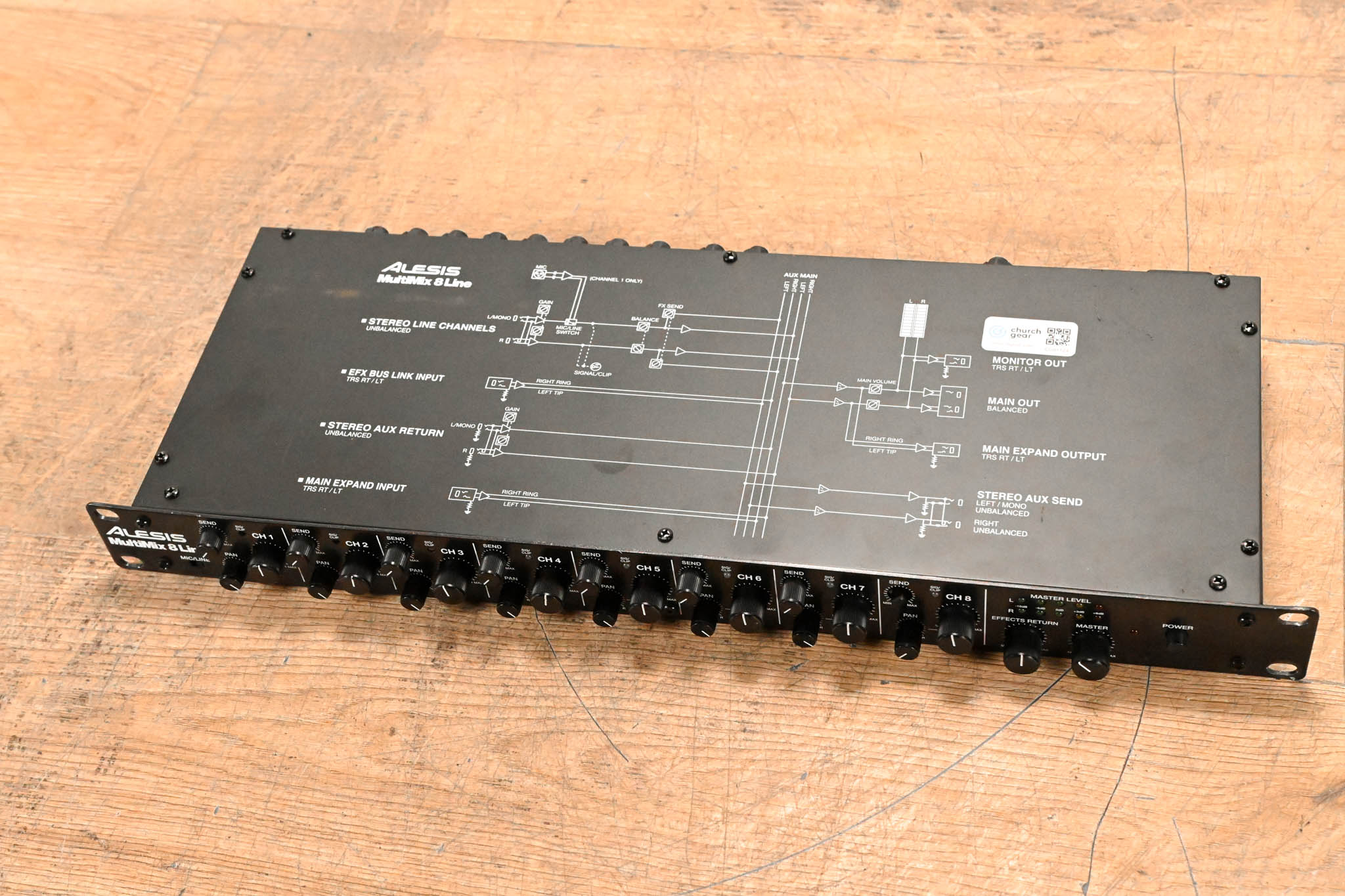 Alesis MultiMix 8 Line Rack Mixer