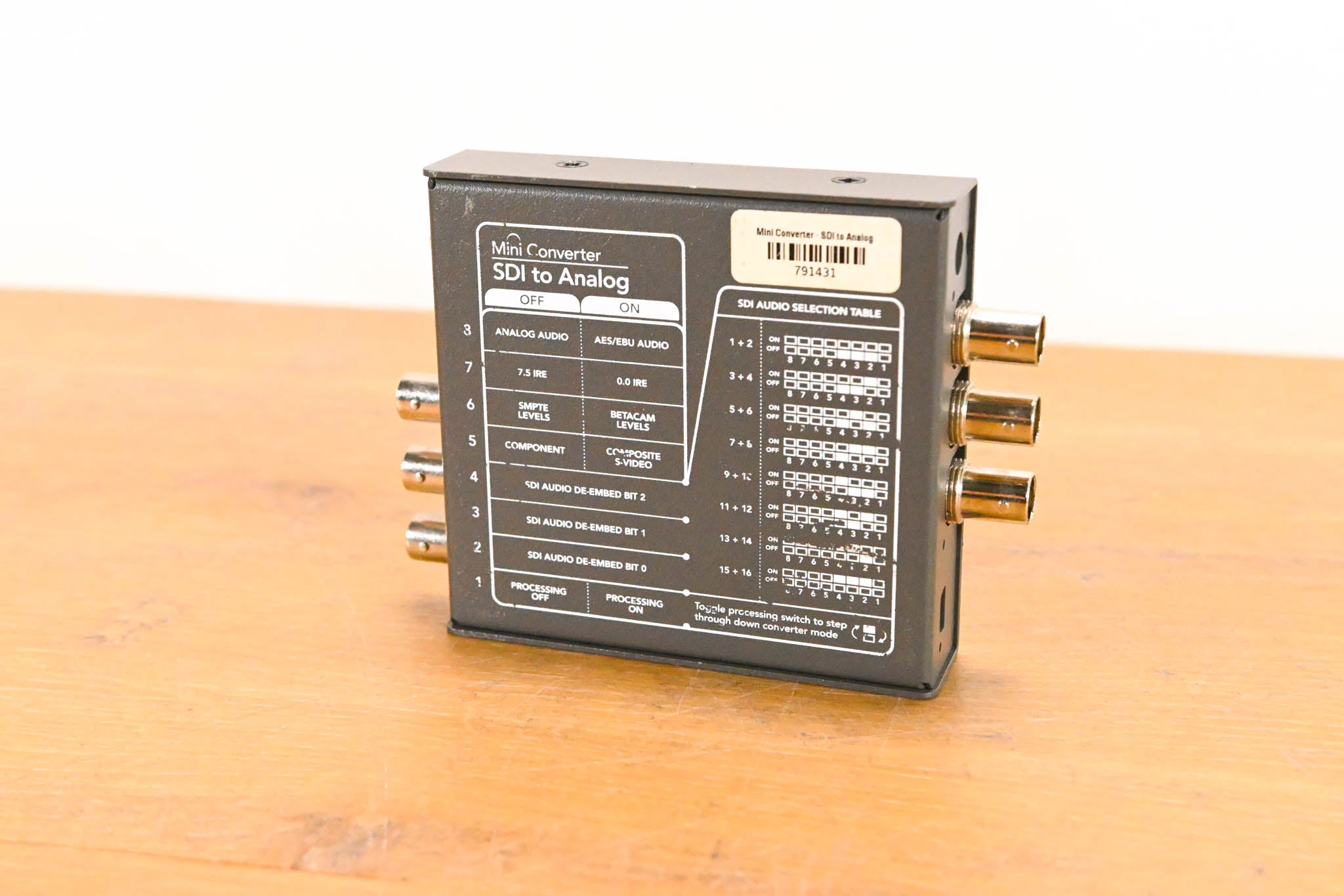 Blackmagic Design Mini Converter SDI to Analog (NO POWER SUPPLY