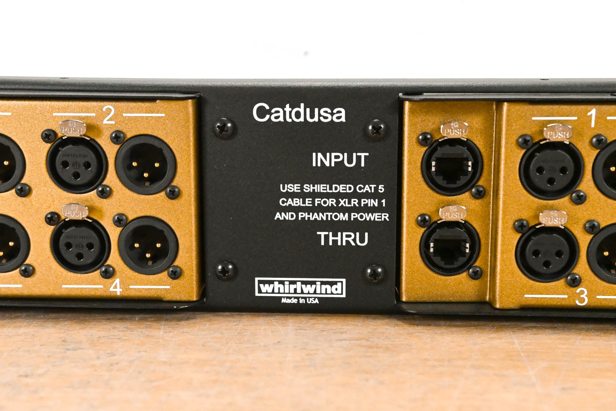 Whirlwind CATDUSA-2R-KIT 2 RU Rackmount Kit w/ Dual Catdusa Snake Boxes