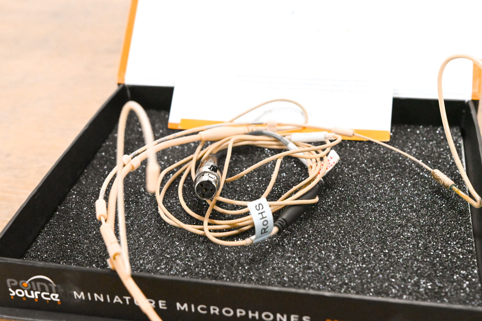 Point Source Audio CO-8WD-XSH-BE OMNI Waterproof Headset Mic for Shure