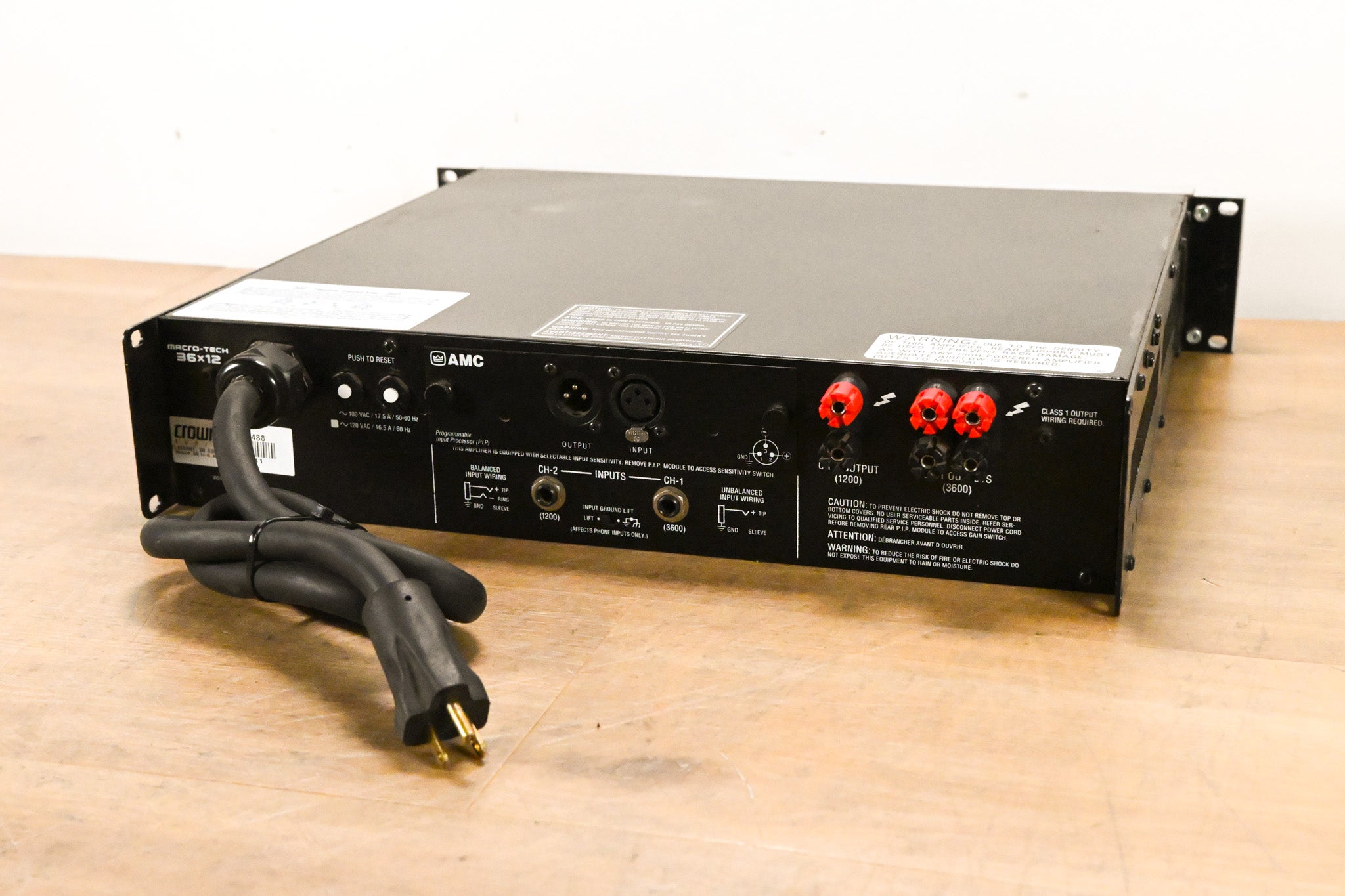 Crown Macro-Tech 36x12 2-Channel Power Amplifier