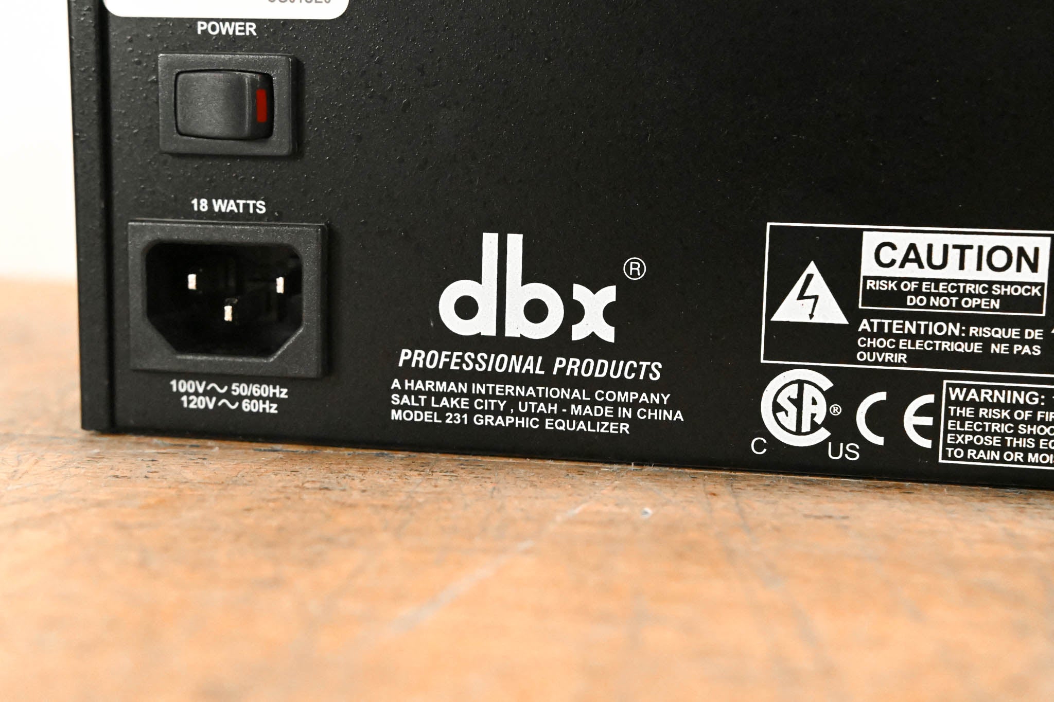 dbx 231 Dual-Channel 31-Band Graphic Equalizer