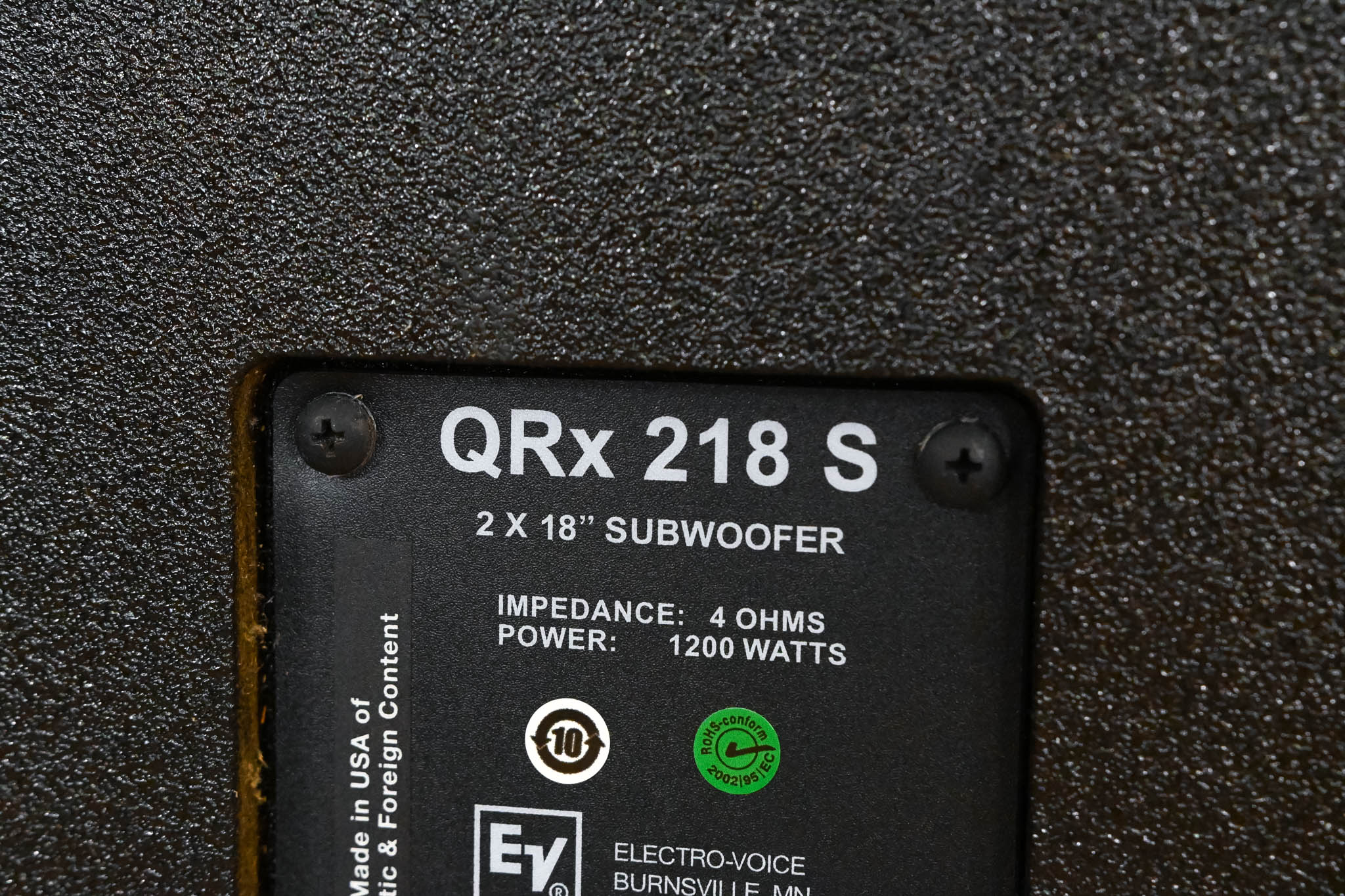 Electro-Voice (EV) QRx 218S Compact Dual 18" Subwoofer