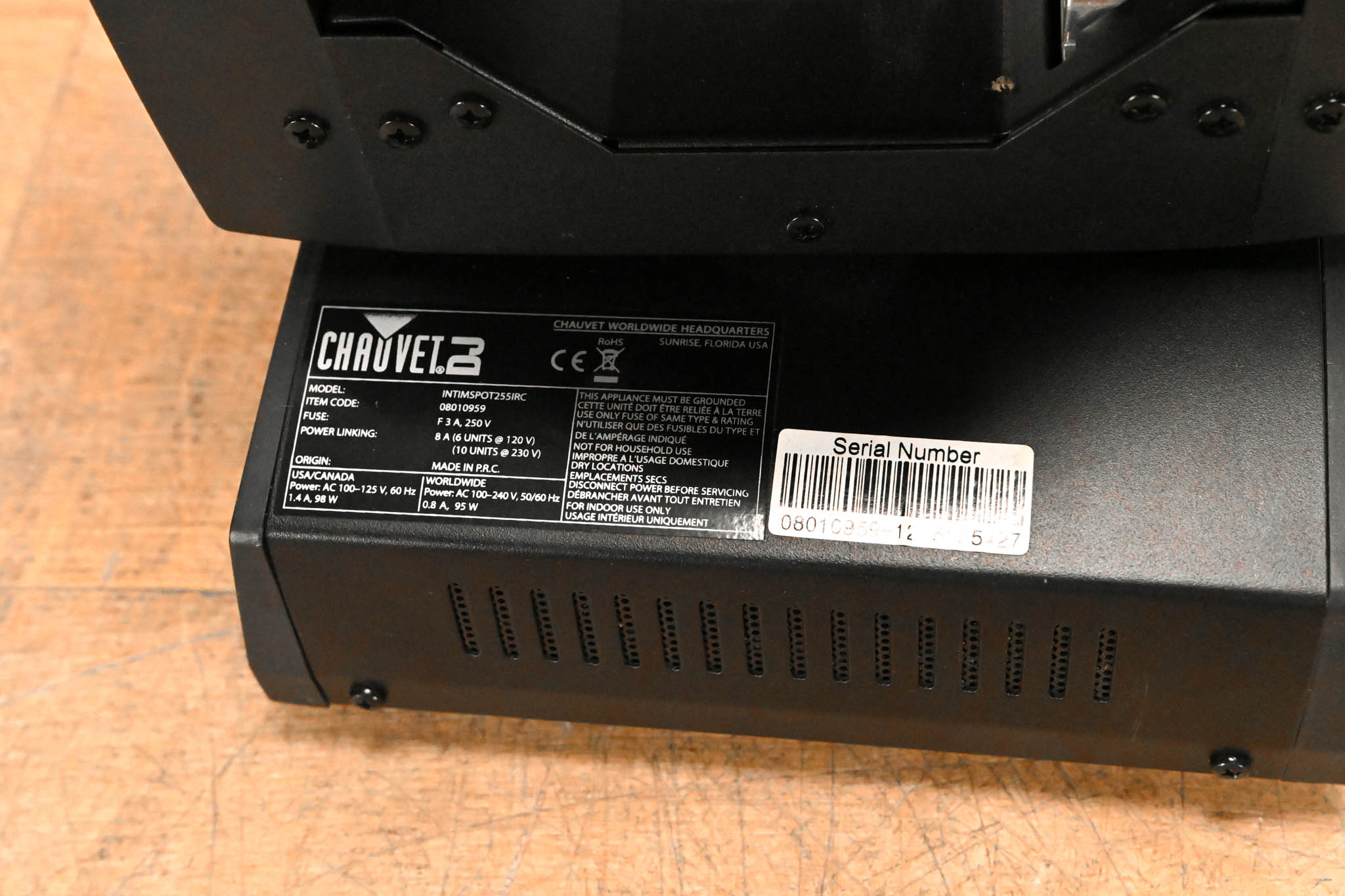 Chauvet Intimidator Spot 255 IRC 60W LED Moving Head Spot Fixture