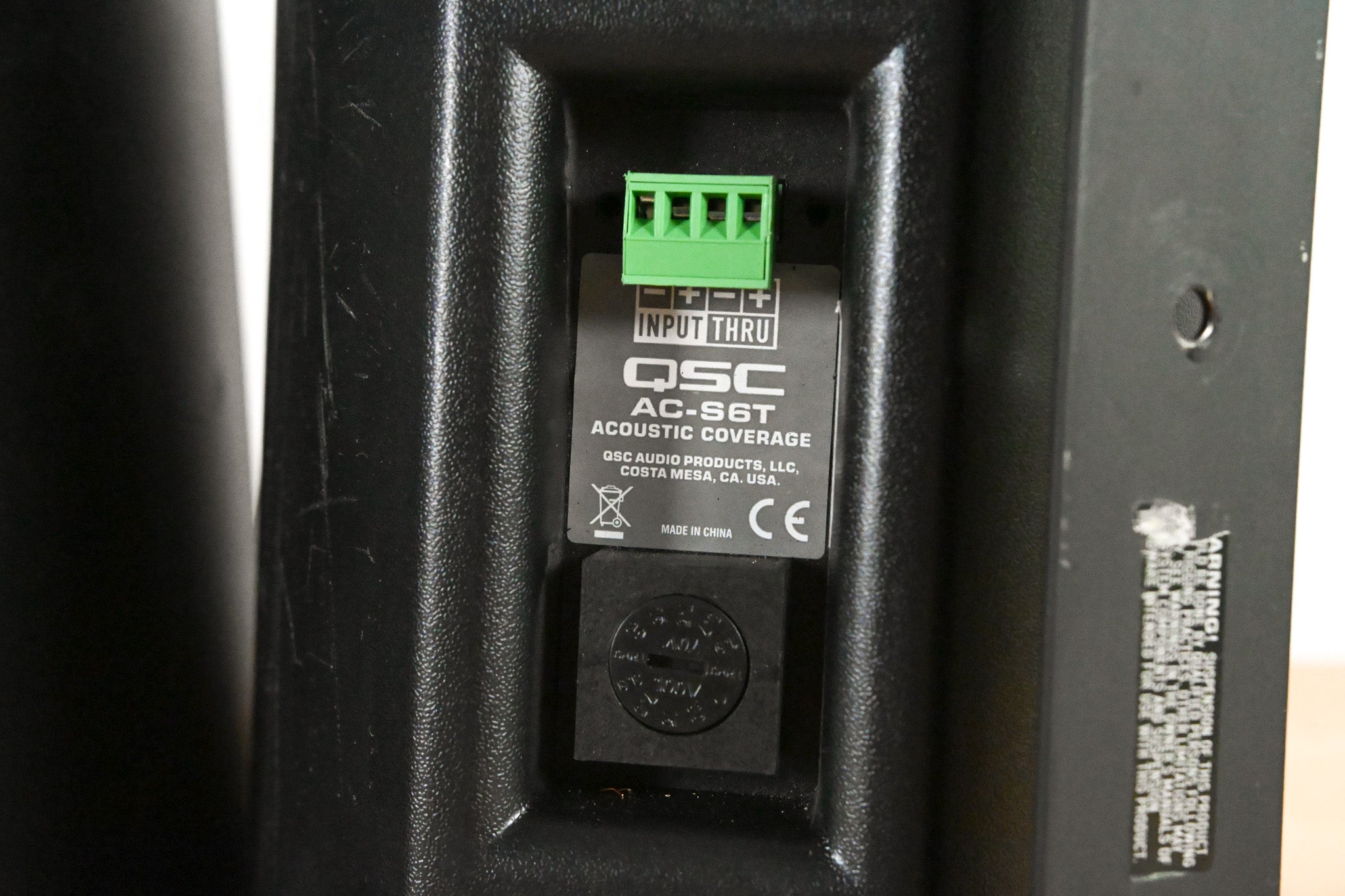 QSC AcousticCoverage AC-S6T 6.5" 2-Way Surface Mount Speaker (PAIR)