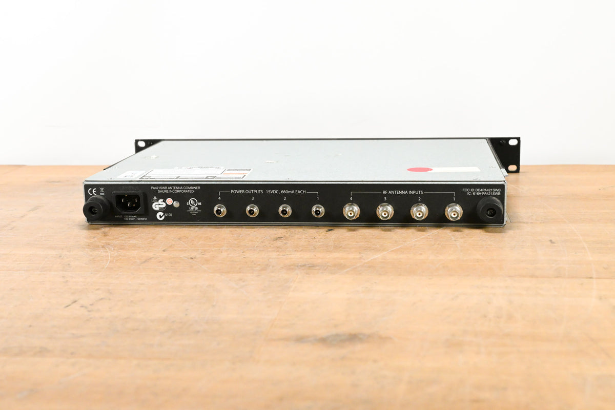 Shure PA421SWB 4-Port Antenna Combiner - 470-952 MHz