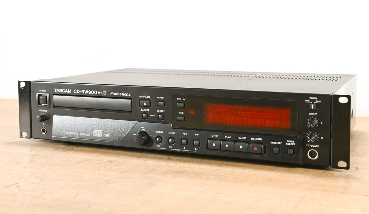 TASCAM CD-RW900 MKII Professional Rack-Mountable CD Recorder/Player