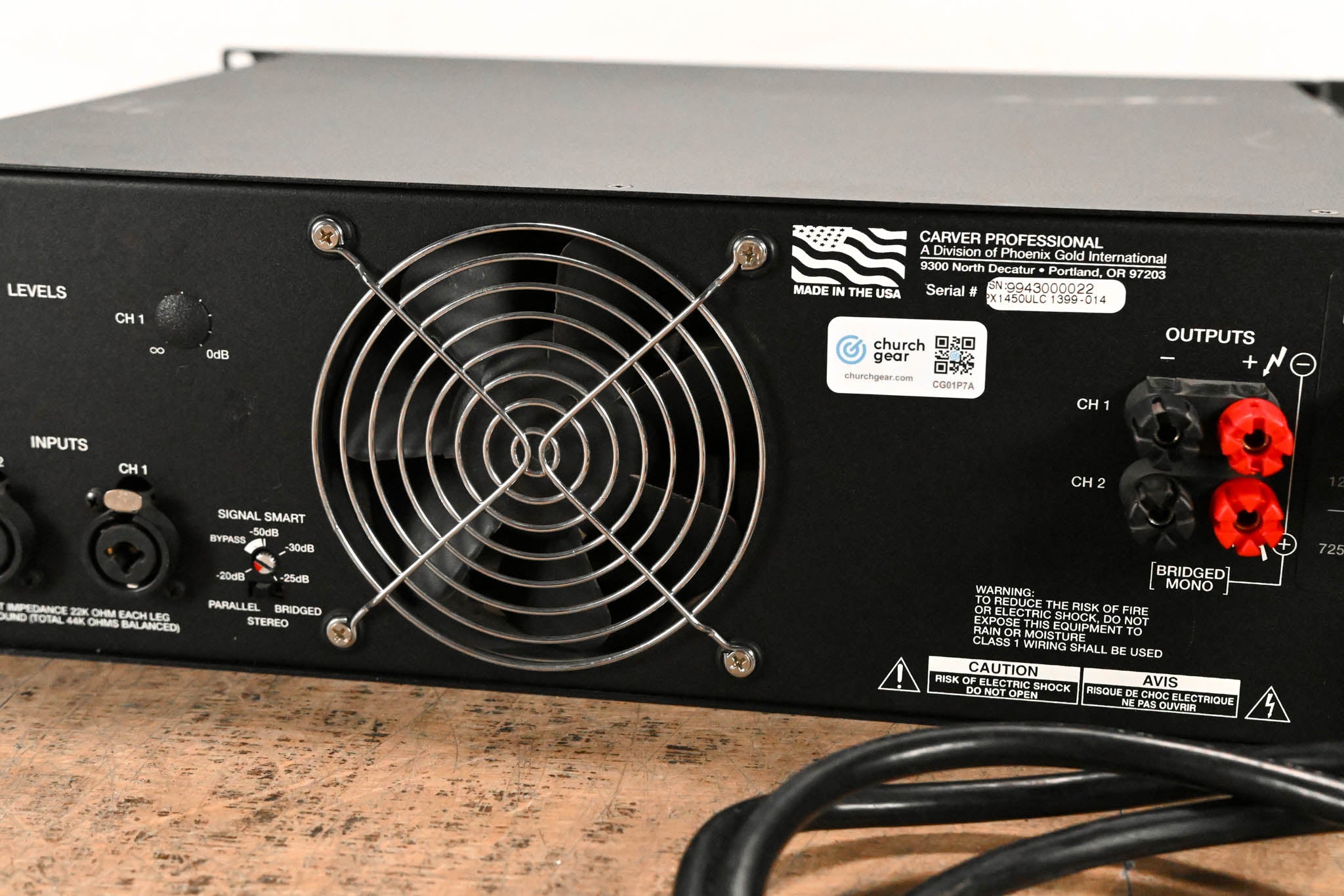 Carver PX1450 2-Channel Power Amplifier