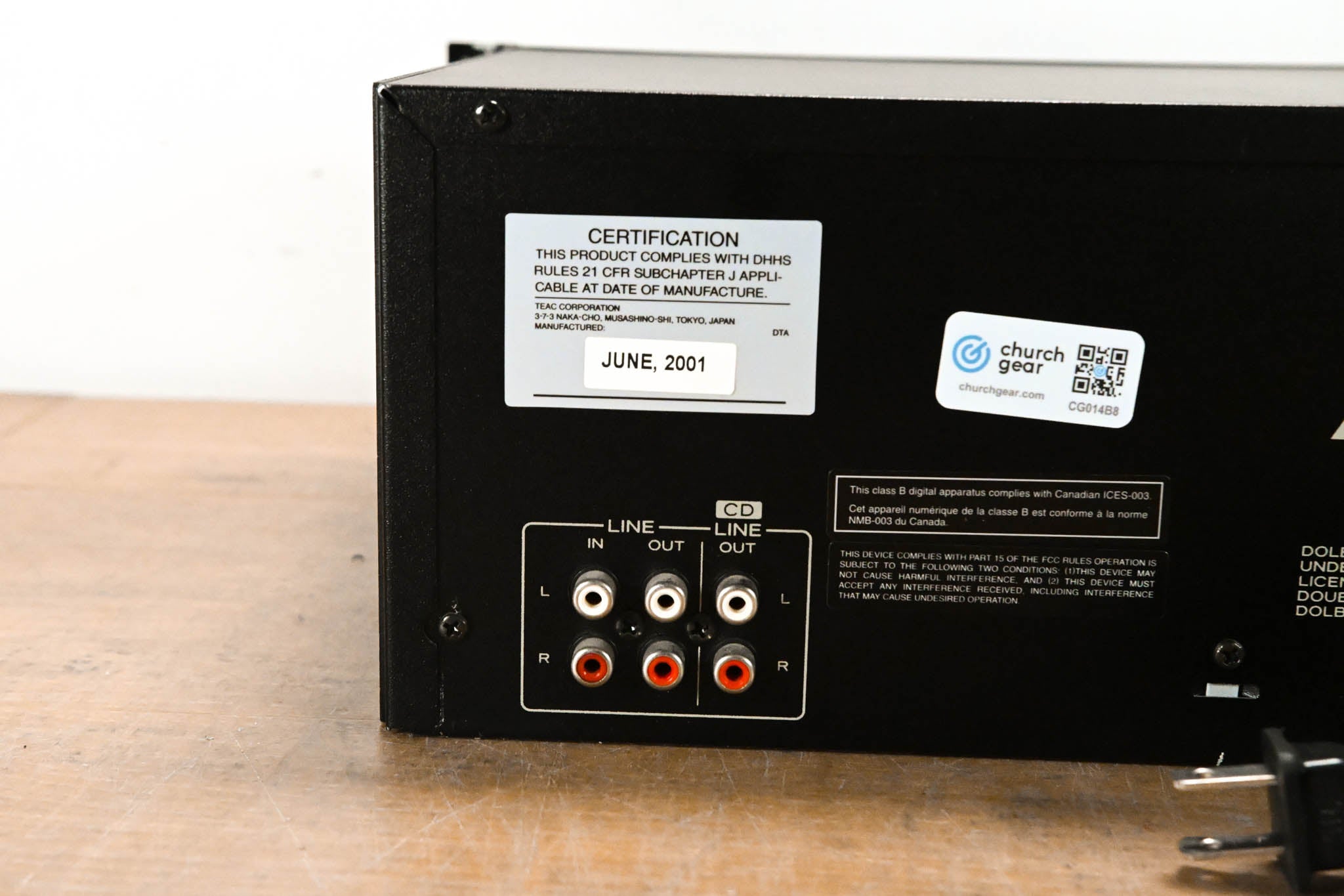 TASCAM CD-A500 3RU CD Player / Cassette Deck